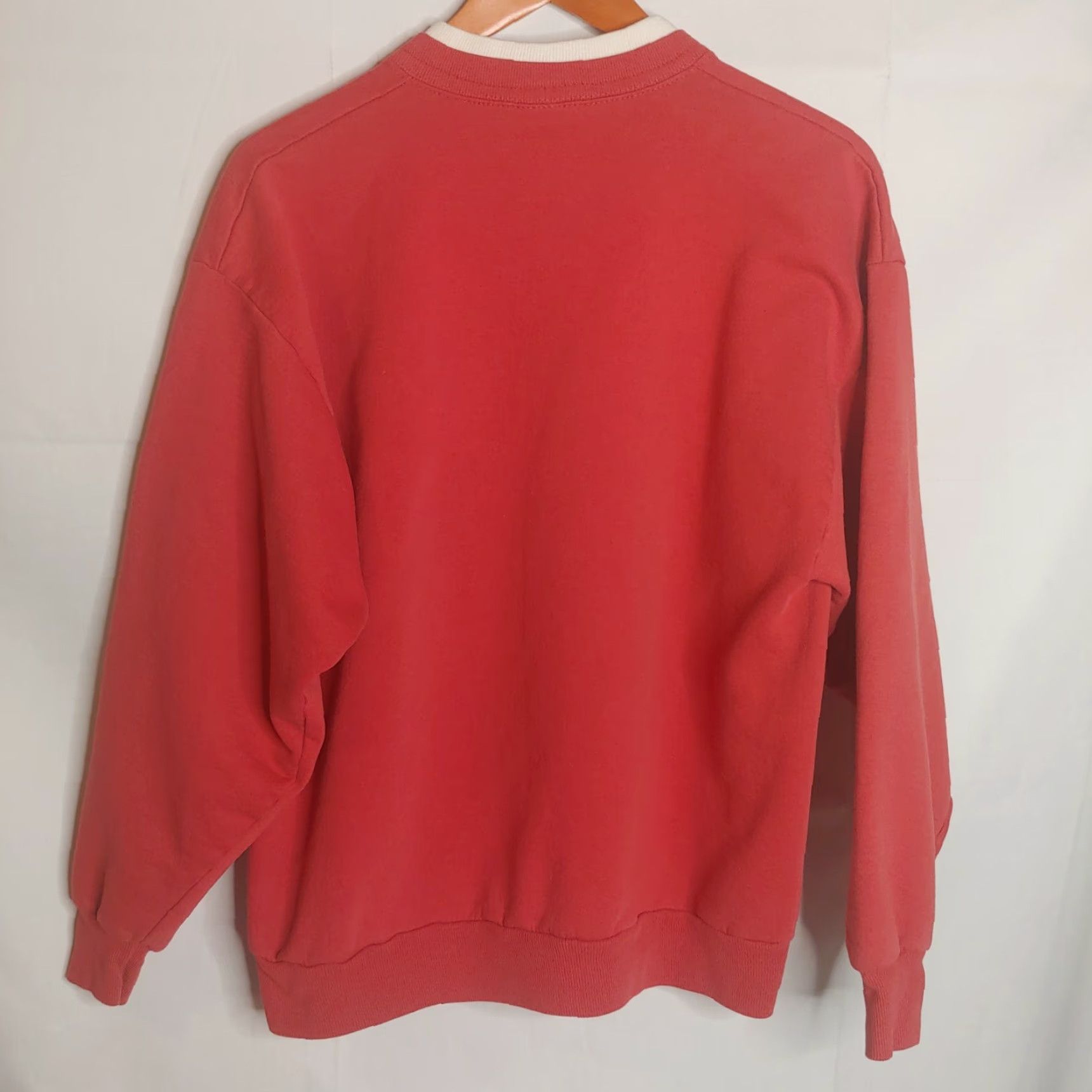 Vintage VINTAGE Morning Sun Sweatshirt Woman XL Red Bird Nature Grannycore Crew Neck Pullover Long Sleeve Cotton Blend Knit Size XL / US 12-14 / IT 48-50 - 3 Thumbnail
