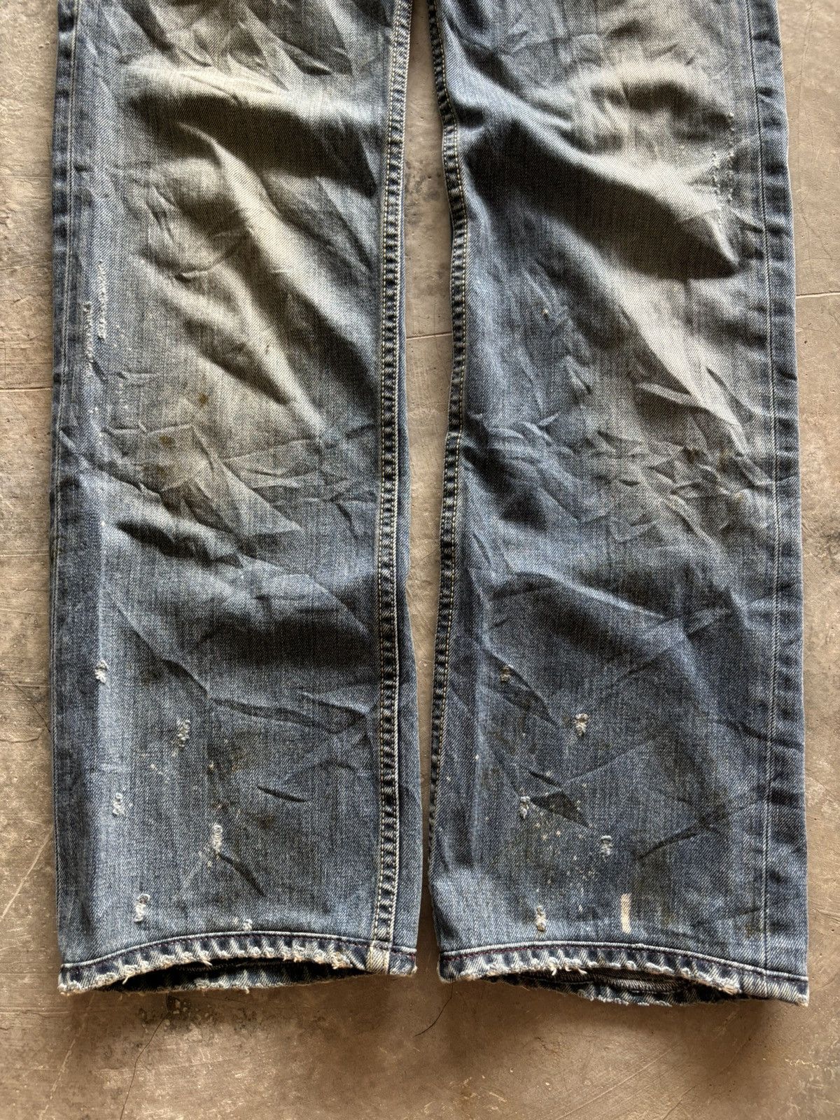 Diesel DIESEL distressed jeans rusty wash splatter punk grunge goth Size US 29 - 15 Thumbnail