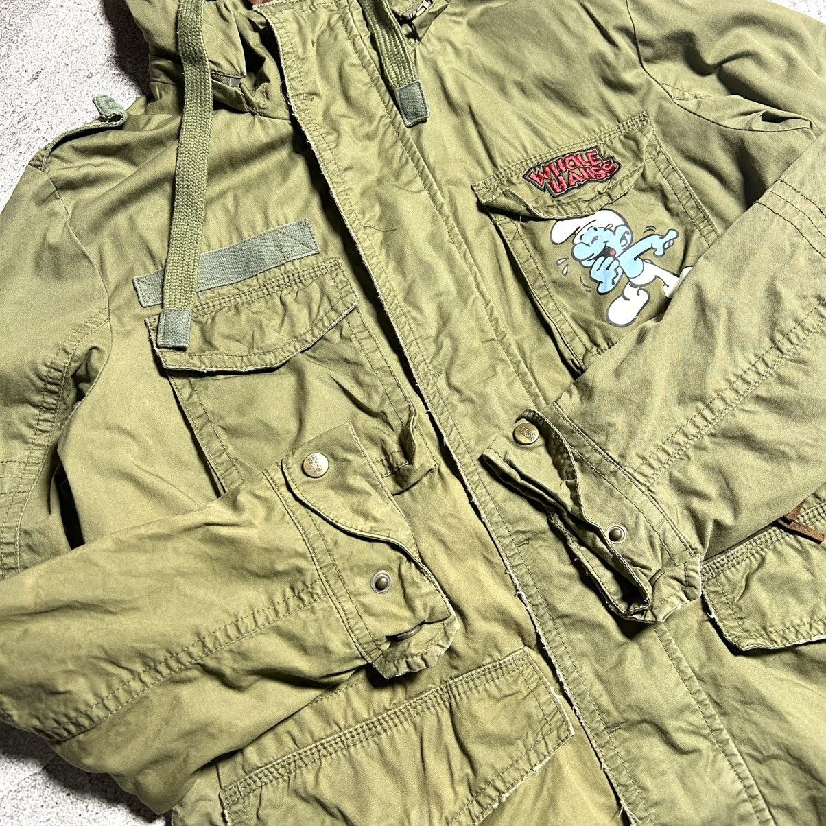 Cartoon Network Vintage M65 Jacket Whole Hauss THE SMURFS Size US L / EU 52-54 / 3 - 9 Thumbnail