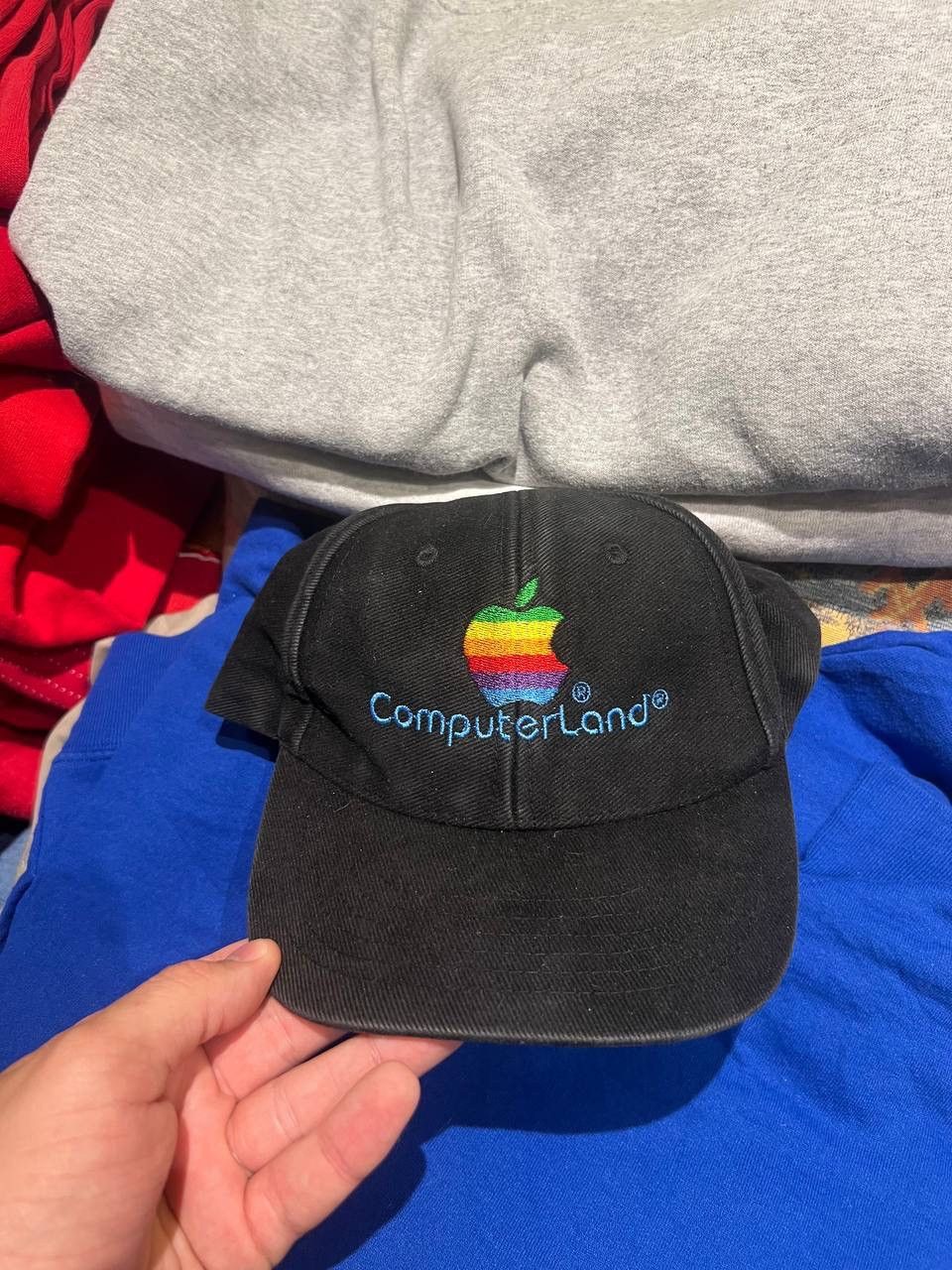 Apple × Vintage Vintage Apple promo cap hat 90s rainbow logo | Grailed