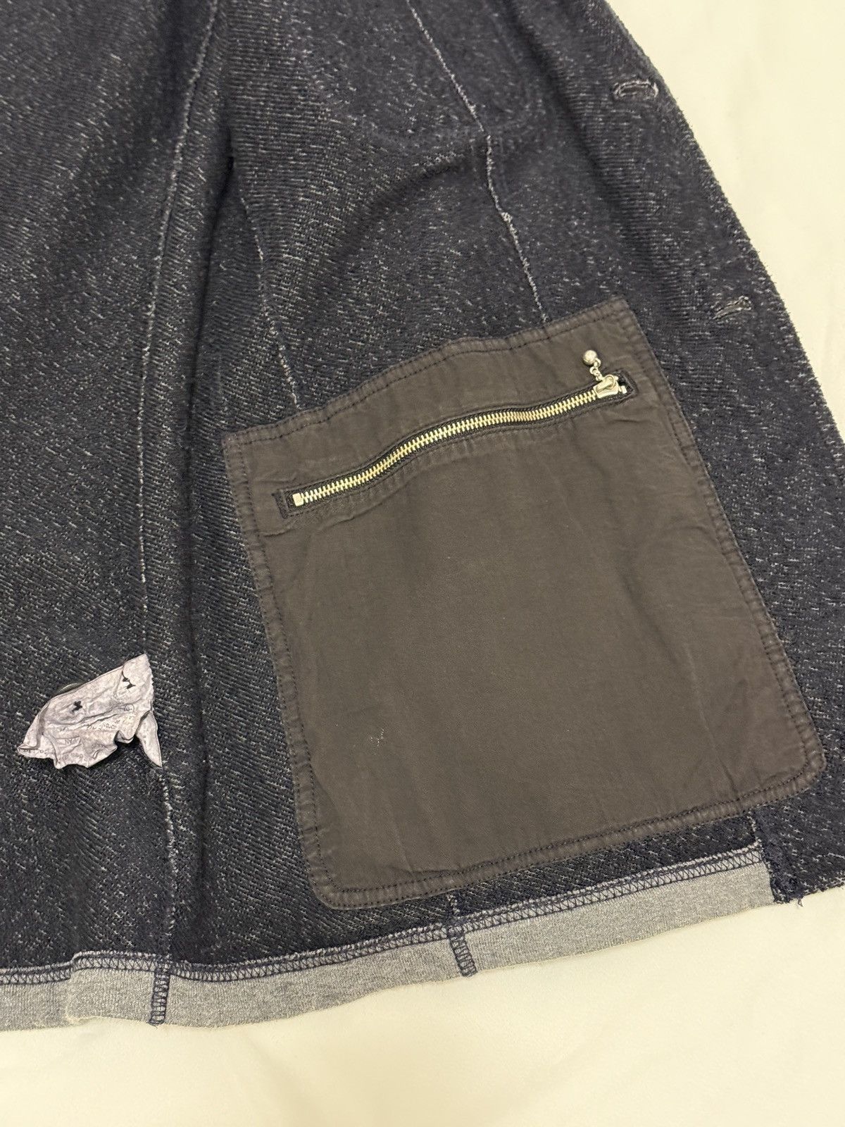 Comme des Garcons Homme Plus French Terry Exposed Stitch Jacket - Sz S Size US S / EU 44-46 / 1 - 6 Thumbnail