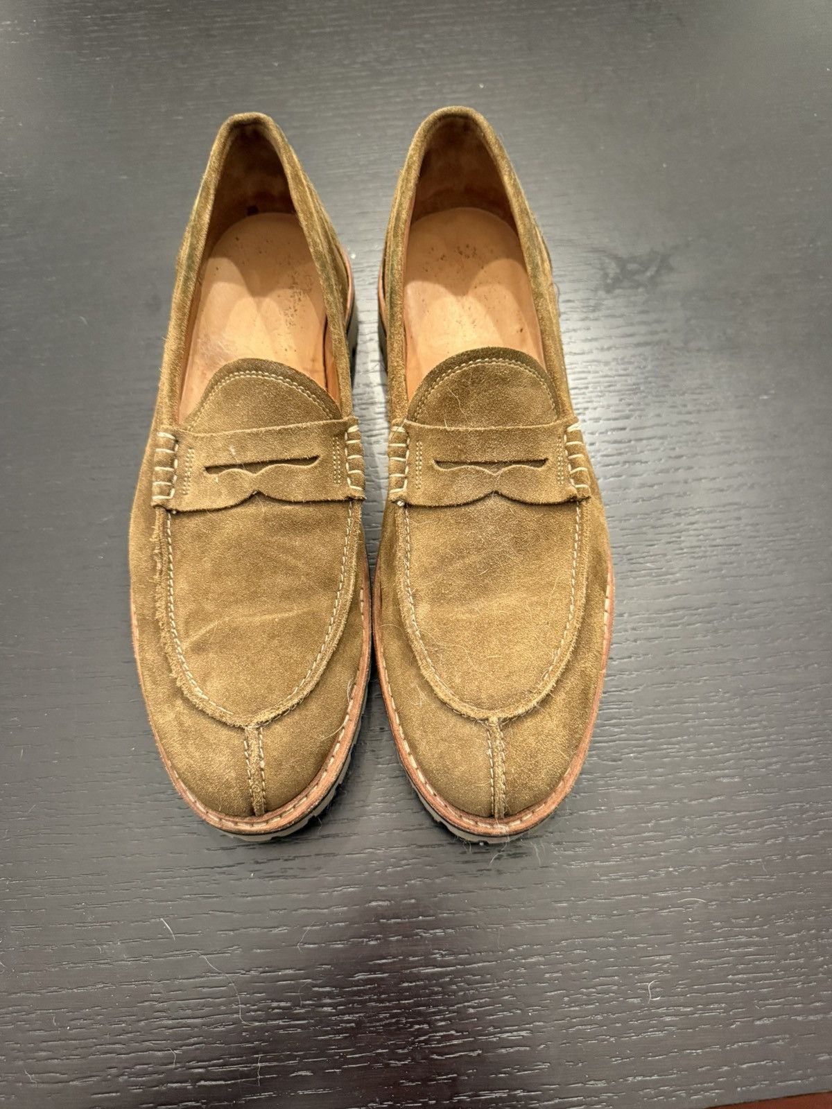 Allen Edmonds Allen Edmonds Freeport Weatherproof Suede Penny Loafer Size US 12 / EU 45 - 3 Thumbnail