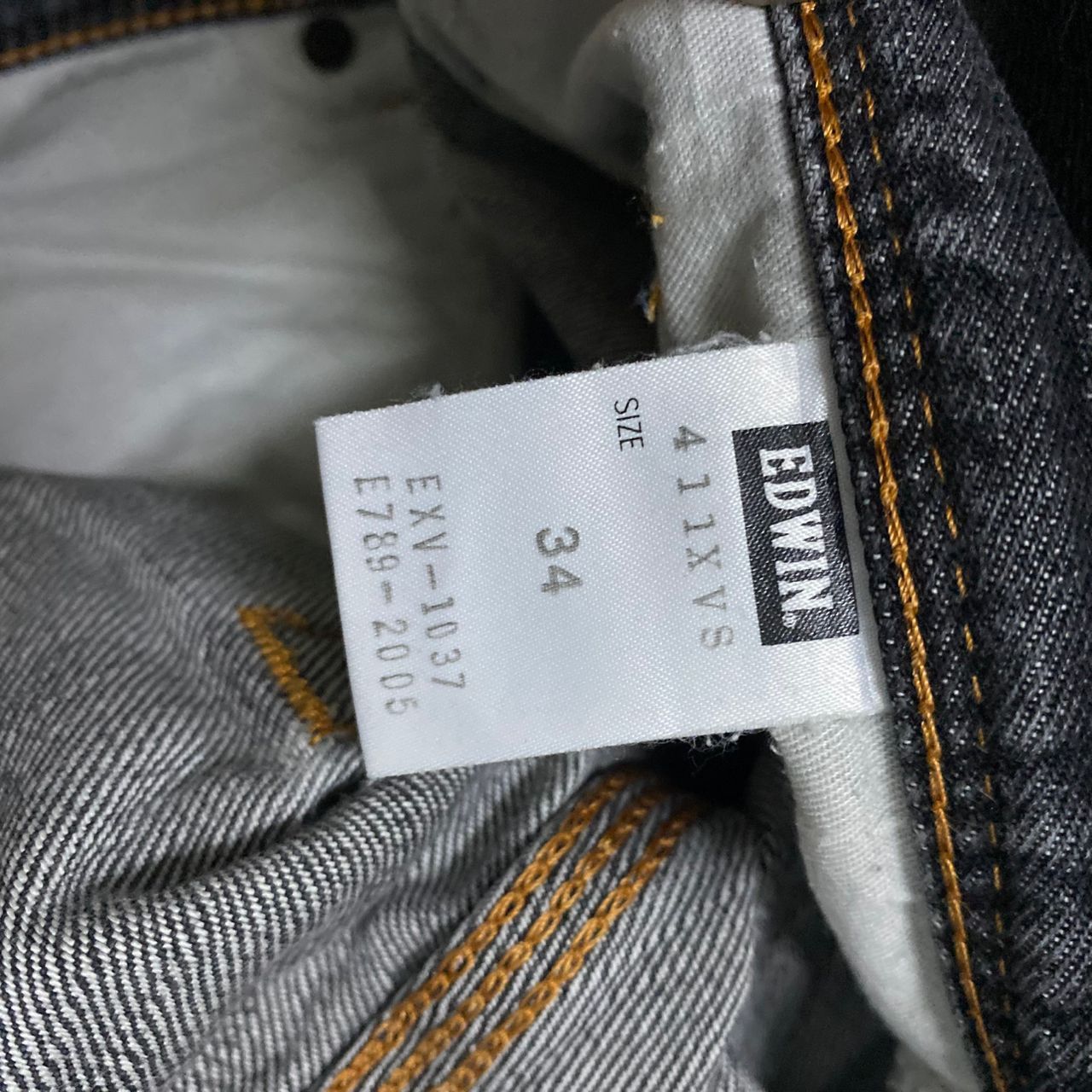 Edwin 💥Best Offer💥Vintage Edwin Buckle Back Distressed Denim Size US 35 - 14 Thumbnail