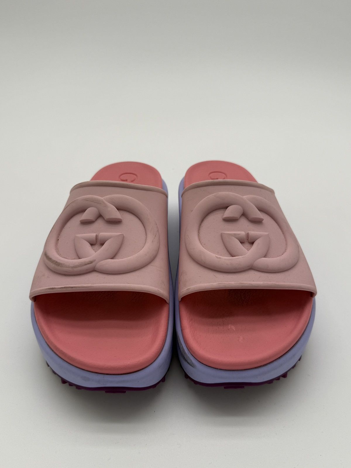 Gucci Pink Gucci Platform Slides Size US 8 / IT 38 - 6 Thumbnail