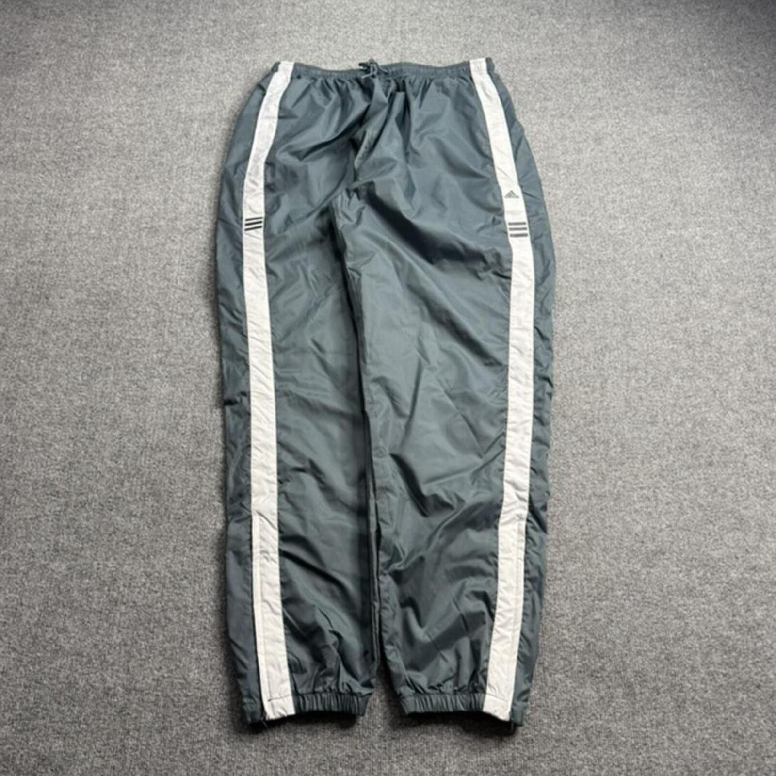 Adidas Vintage 90s Adidas Baggy Jogger Trackpants Gray White 2XL Size US 40 / EU 56 - 1 Thumbnail