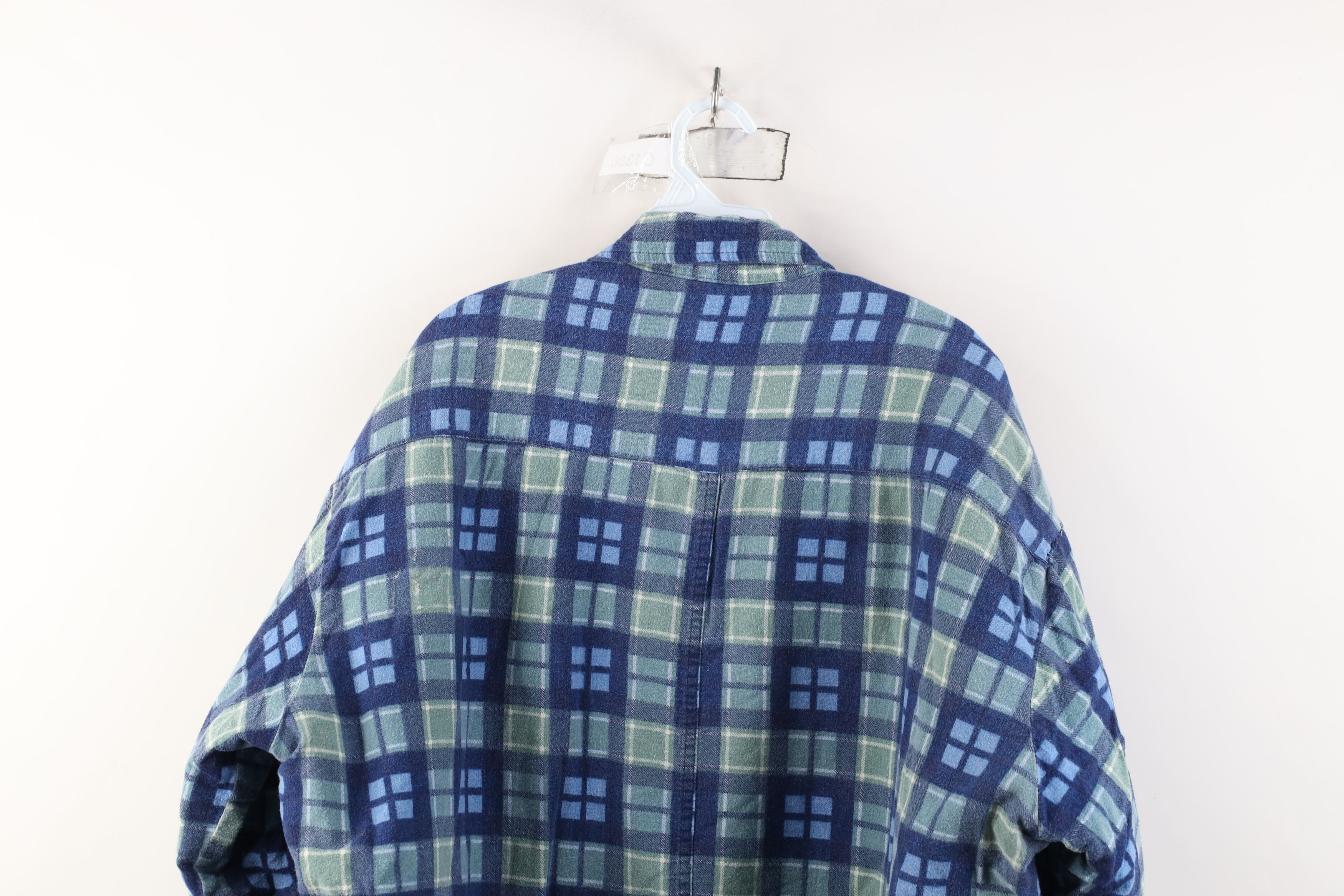 Vintage Vintage 90s Streetwear Flannel Button Shirt Jacket Jac Shirt Size US XXL / EU 58 / 5 - 14 Thumbnail
