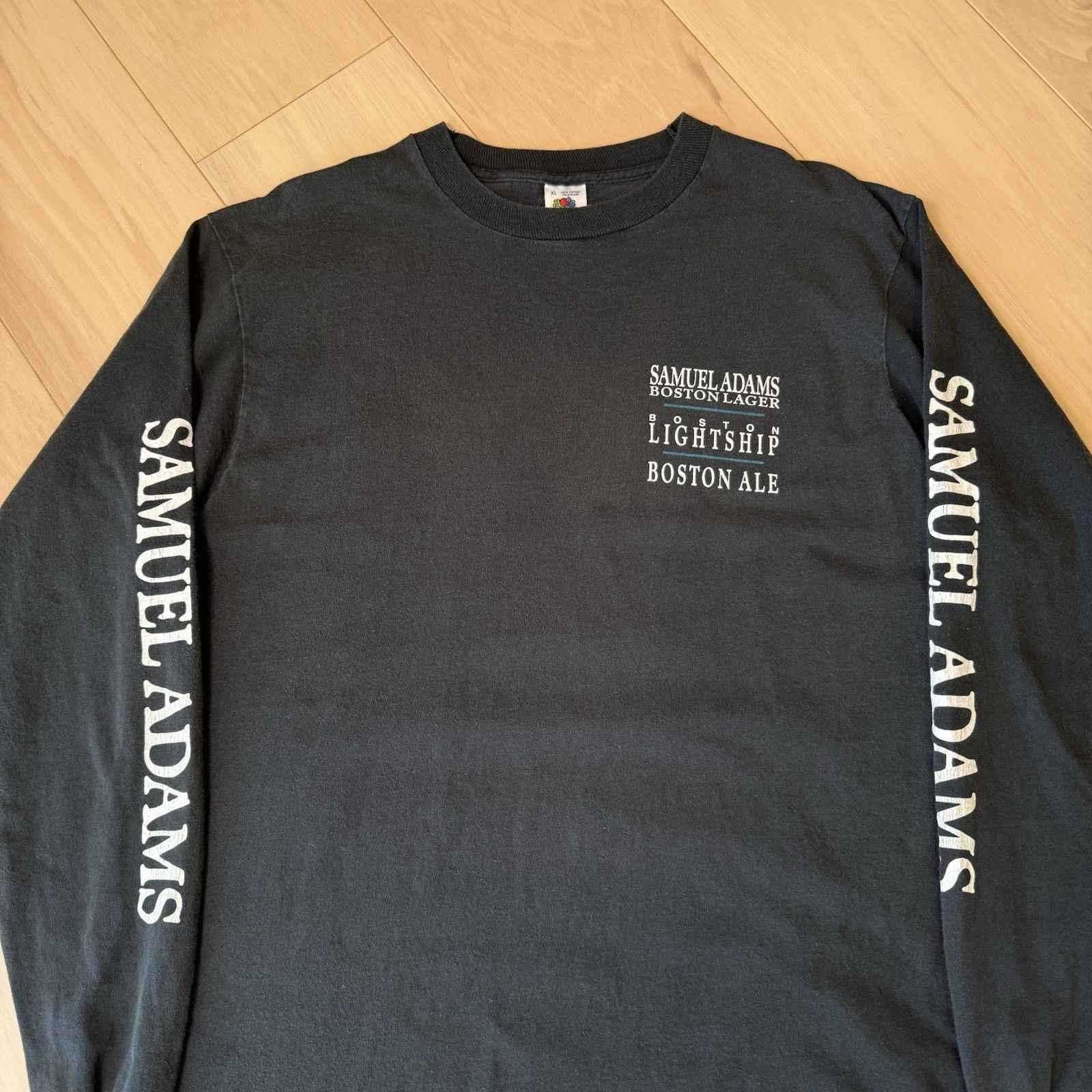 Vintage Vintage Samuel Adams Boston Ale Shirt XL Black 90s Cotton Size US XL / EU 56 / 4 - 4 Thumbnail