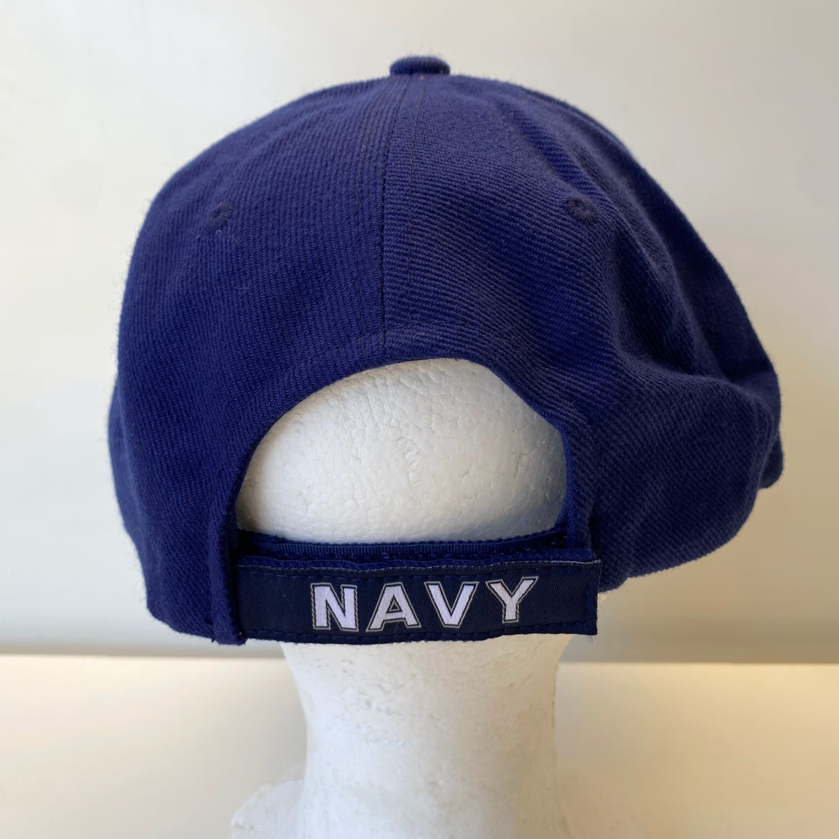Vintage VINTAGE Rapid Dominance Navy Hat Navy Blue Eagle Seal Strapback Adjustable Baseball Cap Mens United States USA Navy Cap Size ONE SIZE - 5 Thumbnail