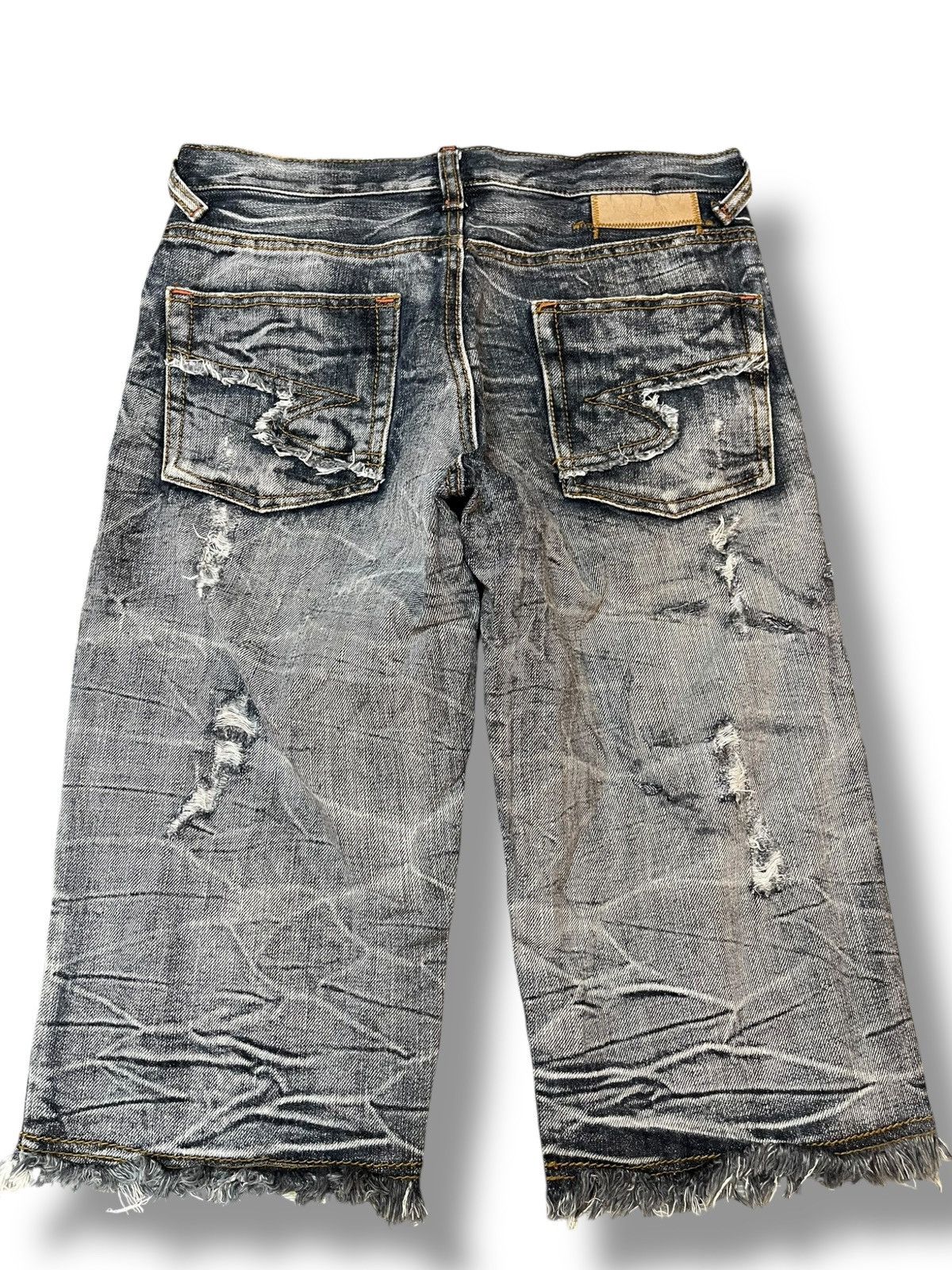 semanticdesign Vintage Semantic Design Shorts Grunge Distressed Denim Size US 29 - 4 Thumbnail