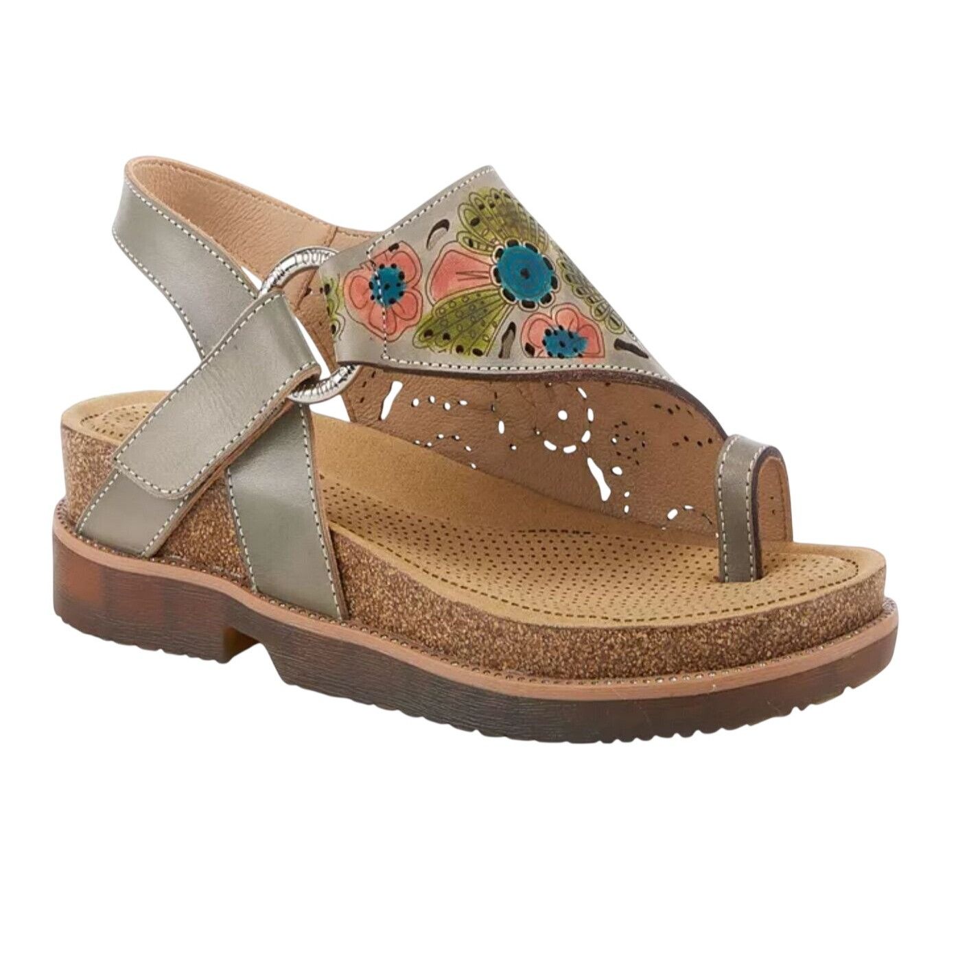 Other New L'Artiste By Spring Step Samya Toe Loop Sandal in Grey M Size US 9 / IT 39 - 5 Thumbnail