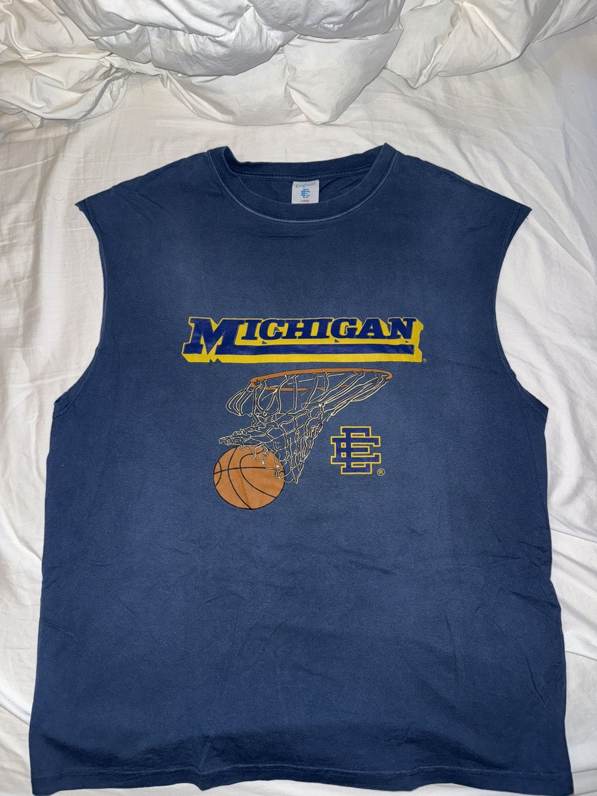 Eric Emanuel × NCAA ERIC EMANUEL NCAA MICHIGAN WOLVERINE BASIC CUTOFF SIZE LARGE Size US L / EU 52-54 / 3 - 1 Thumbnail