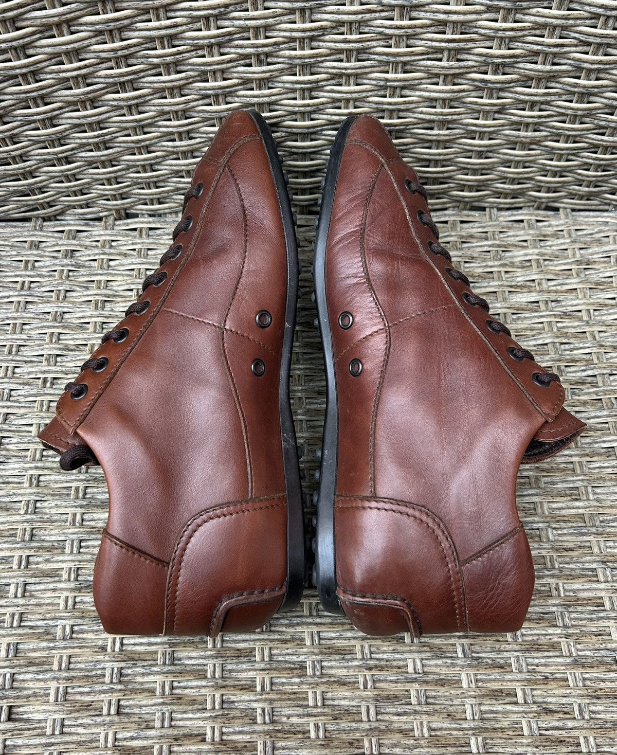 Car Shoe The Original Car Shoe By Prada Leather Brown Shoes Sneakers Size US 7.5 / EU 40-41 - 6 Thumbnail