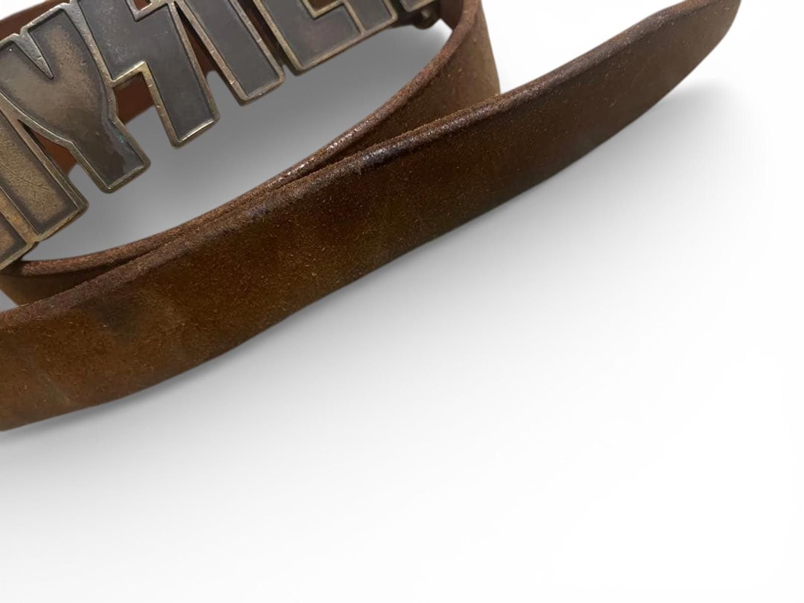Hysteric Glamour Hysteric - Brown Leather Belt with Metal Logo Buckle Size ONE SIZE - 3 Thumbnail