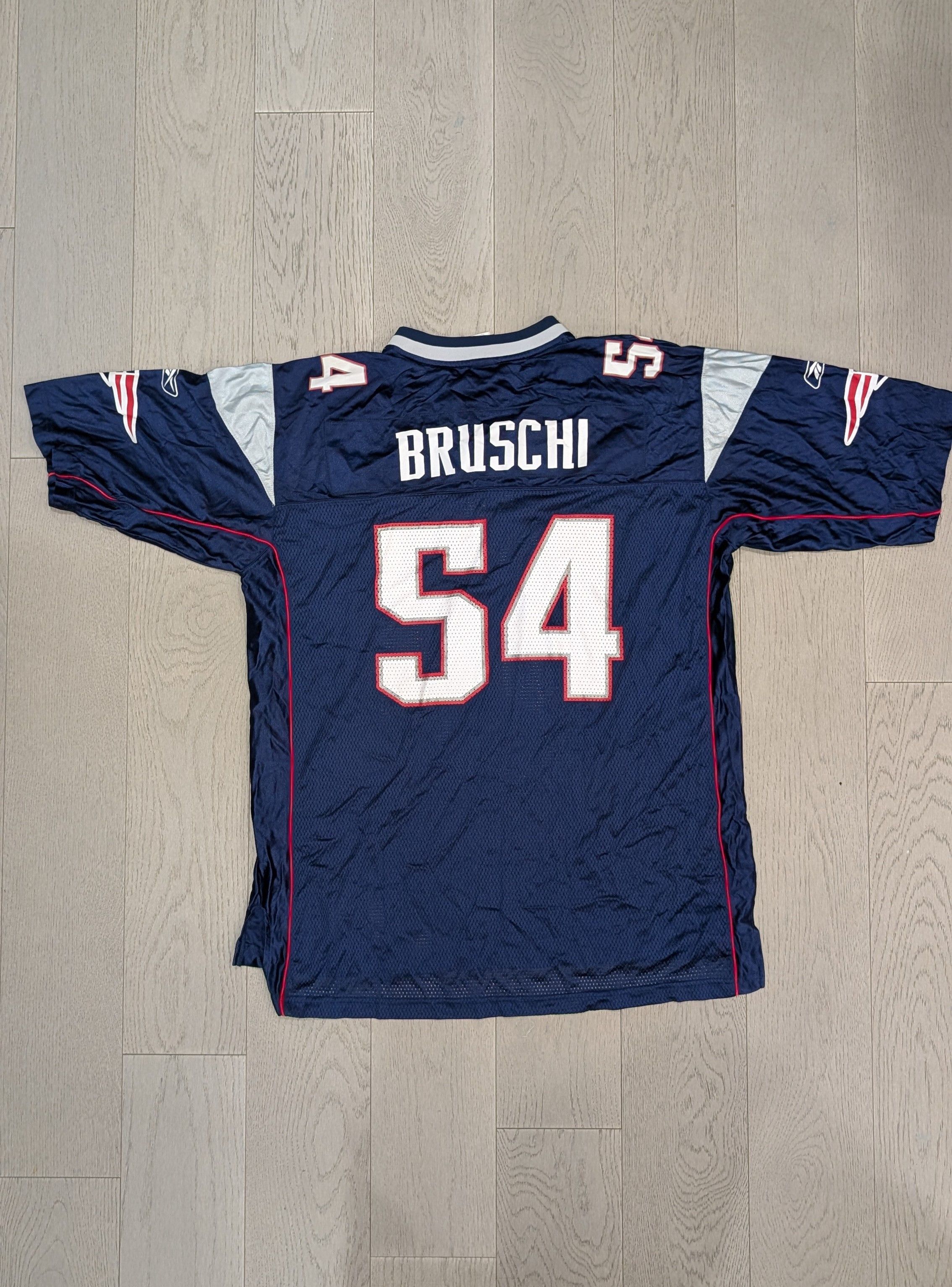 Reebok Retro Reebok Teddy Bruschi Patriots Jersey Size US XL / EU 56 / 4 - 5 Thumbnail