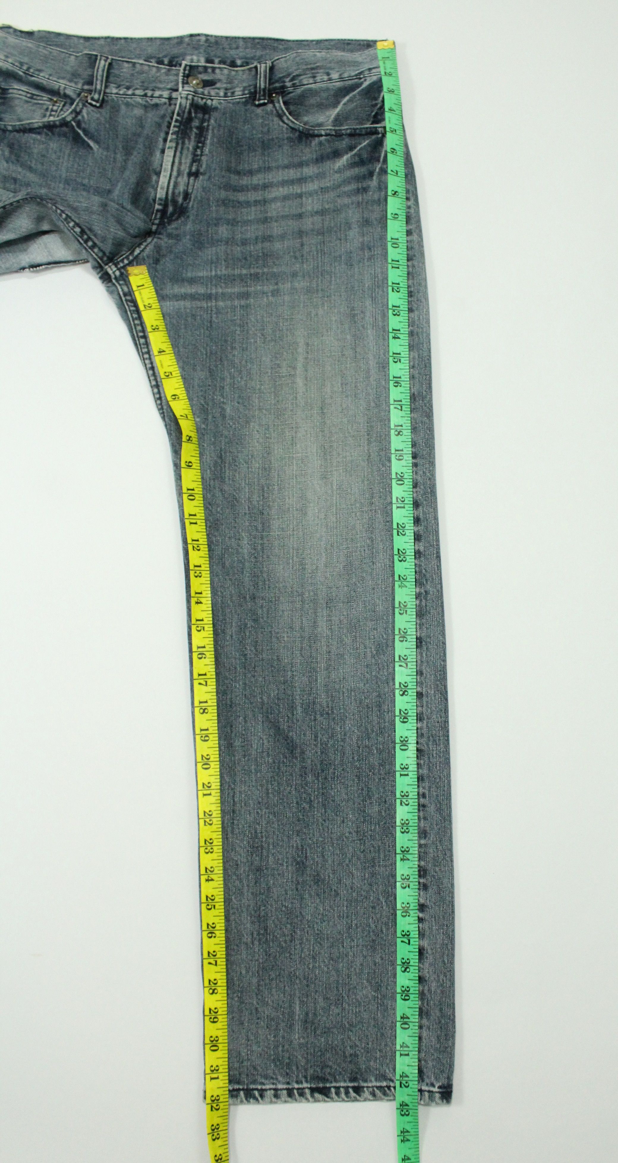 Japanese Brand Vintage Denim Embroidered Skull Logo Size US 35 - 24 Thumbnail