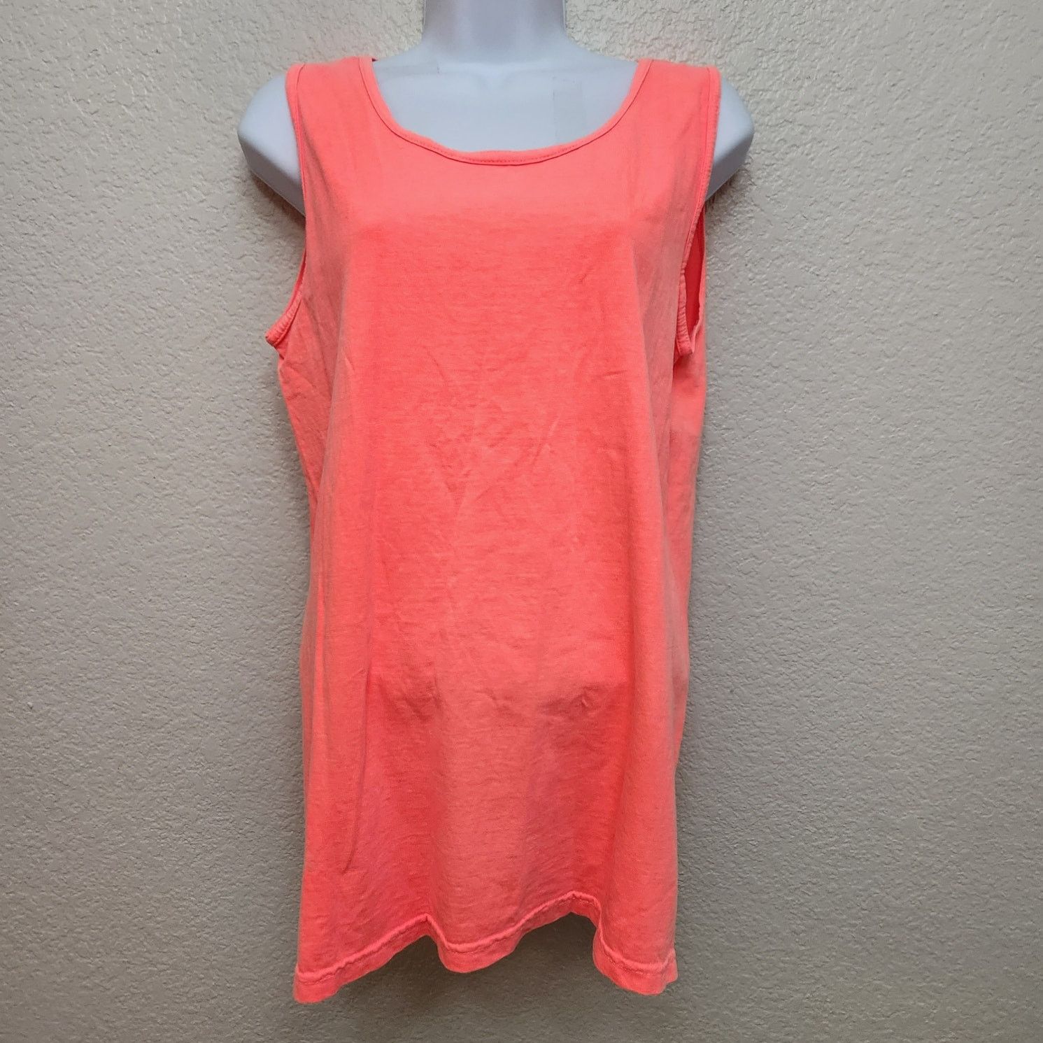 Other Comfort Colors Neon Orange Sleeveless Tank Top Small Size US S / EU 44-46 / 1 - 1 Thumbnail