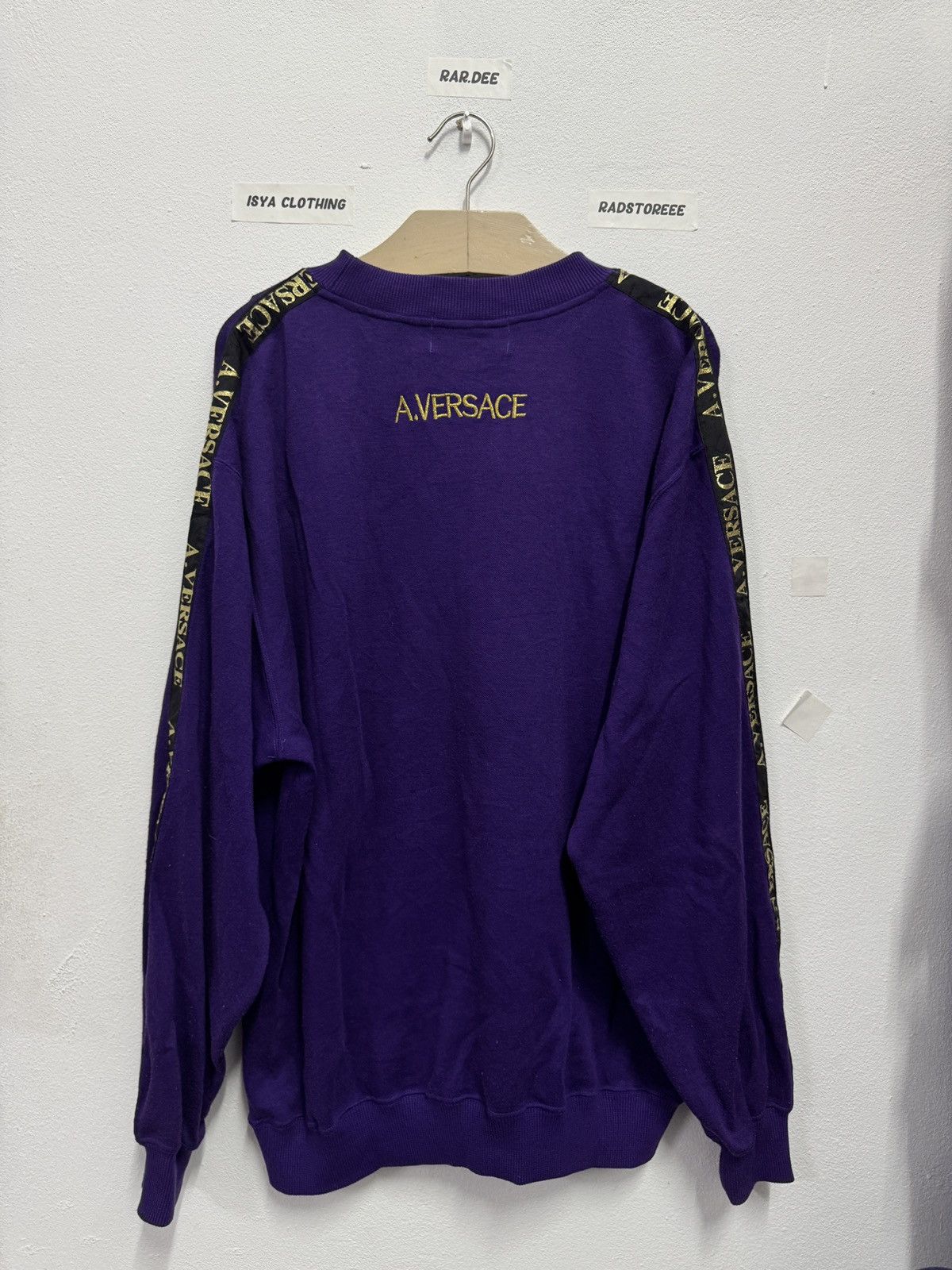 Versace Vintage Versace Embroidery Logo Sidetape Size US XXL / EU 58 / 5 - 7 Thumbnail