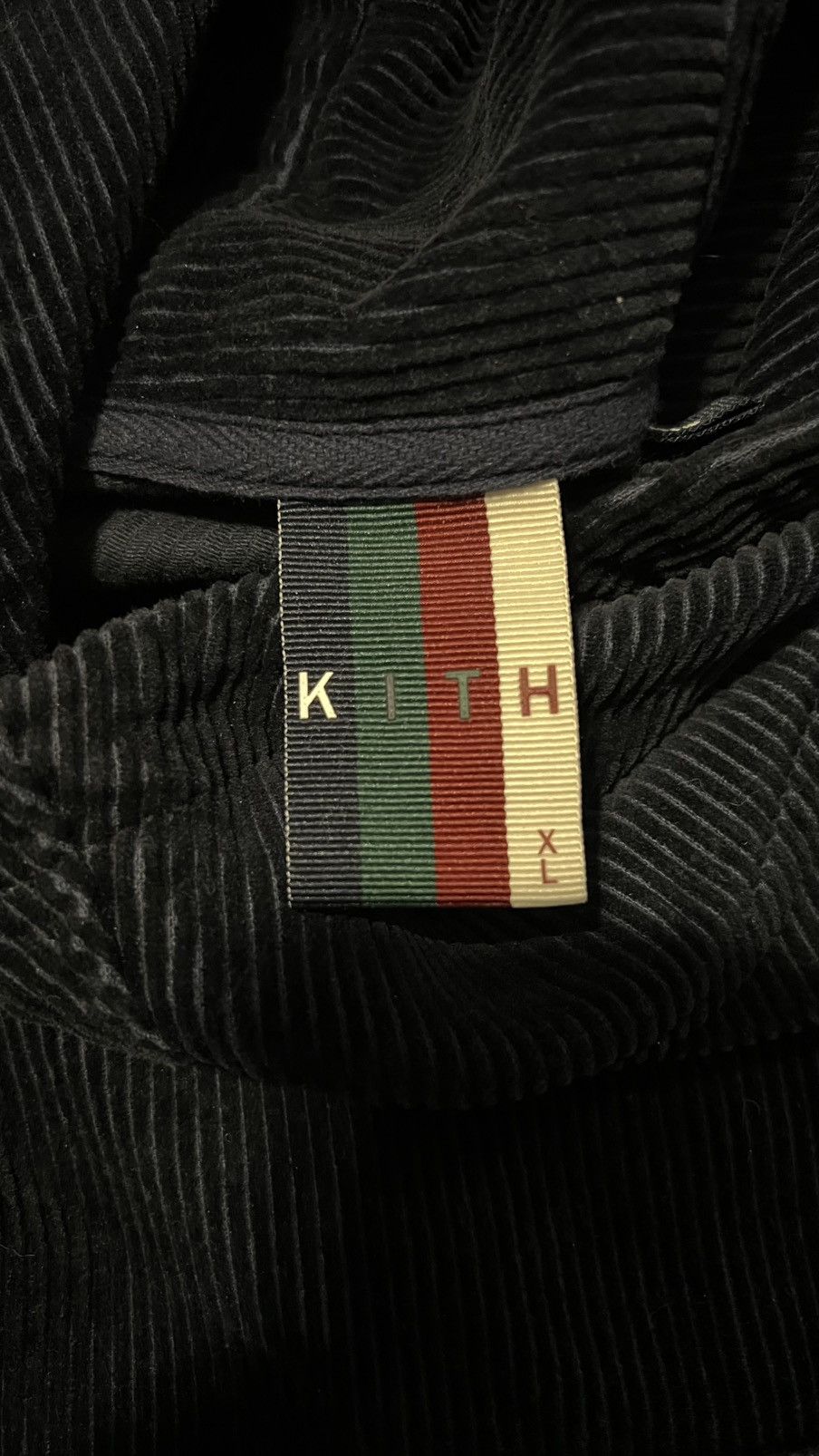Kith KITH CORDUROY DOUBLE POCKET HOODIE - NAVY Size US XL / EU 56 / 4 - 2 Thumbnail