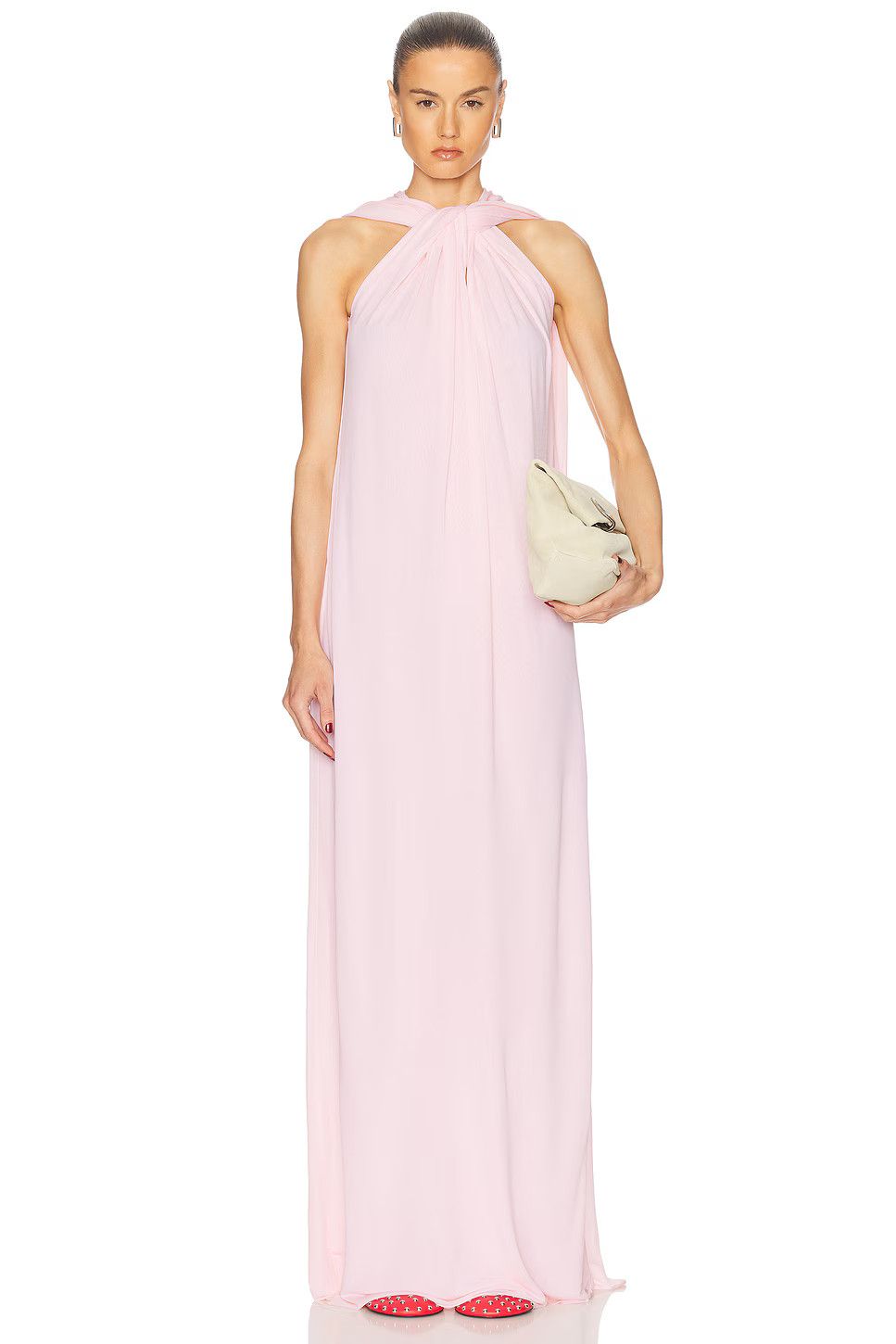 Jil Sander o1loc1c0426 Sleeveless Maxi Dress in Powder Pink Size S / US 4 / IT 40 - 1 Thumbnail