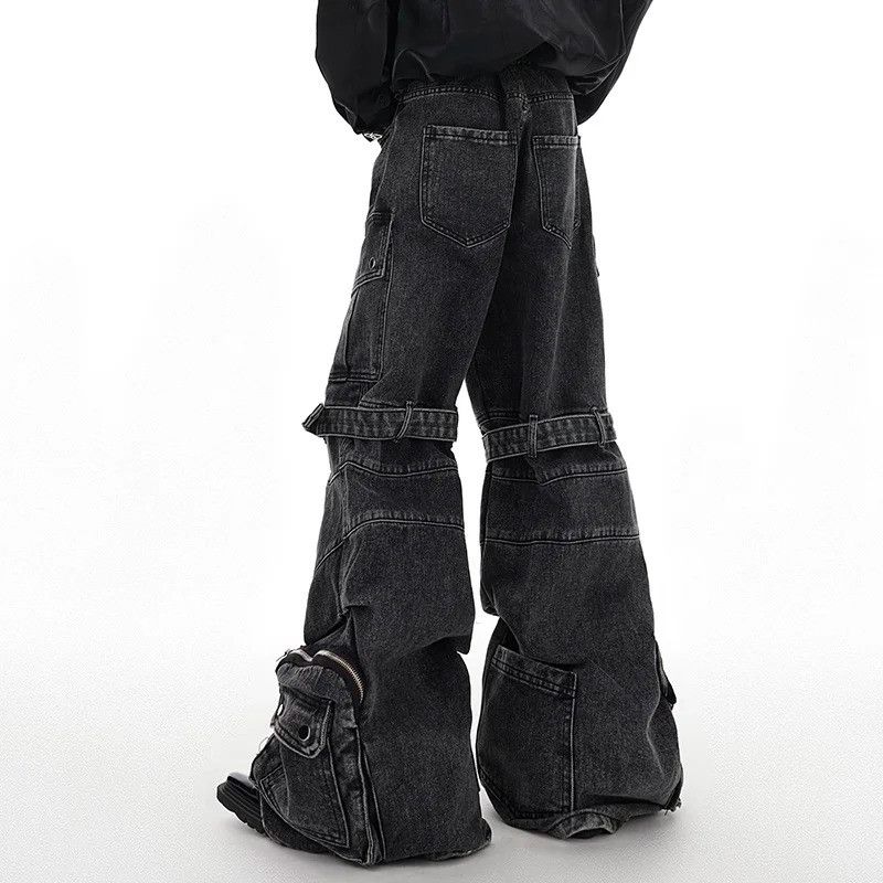 Jean × Vintage Multi-pocket Jeans Three-dimensional Jeans Size US 32 / EU 48 - 3 Thumbnail