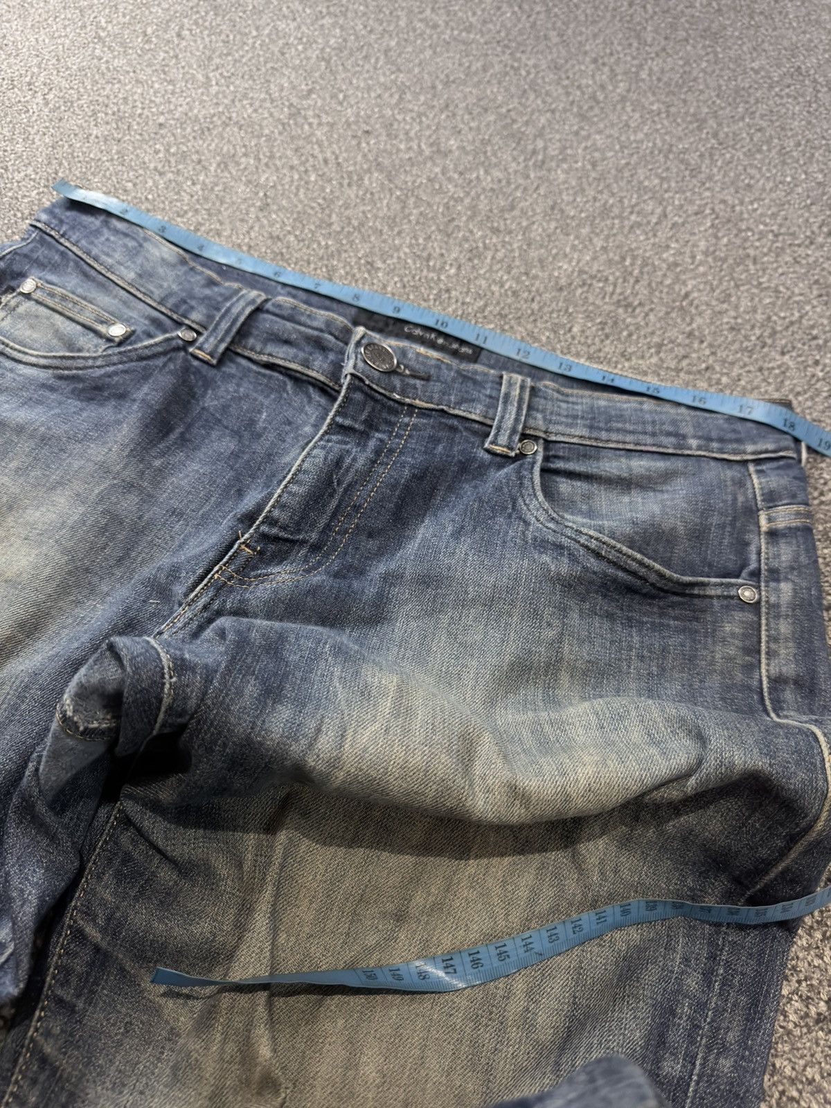 If Six Was Nine Archive Grunge Heavy Faded Dirty Calvin Klein Distressed Size US 36 / EU 52 - 15 Thumbnail