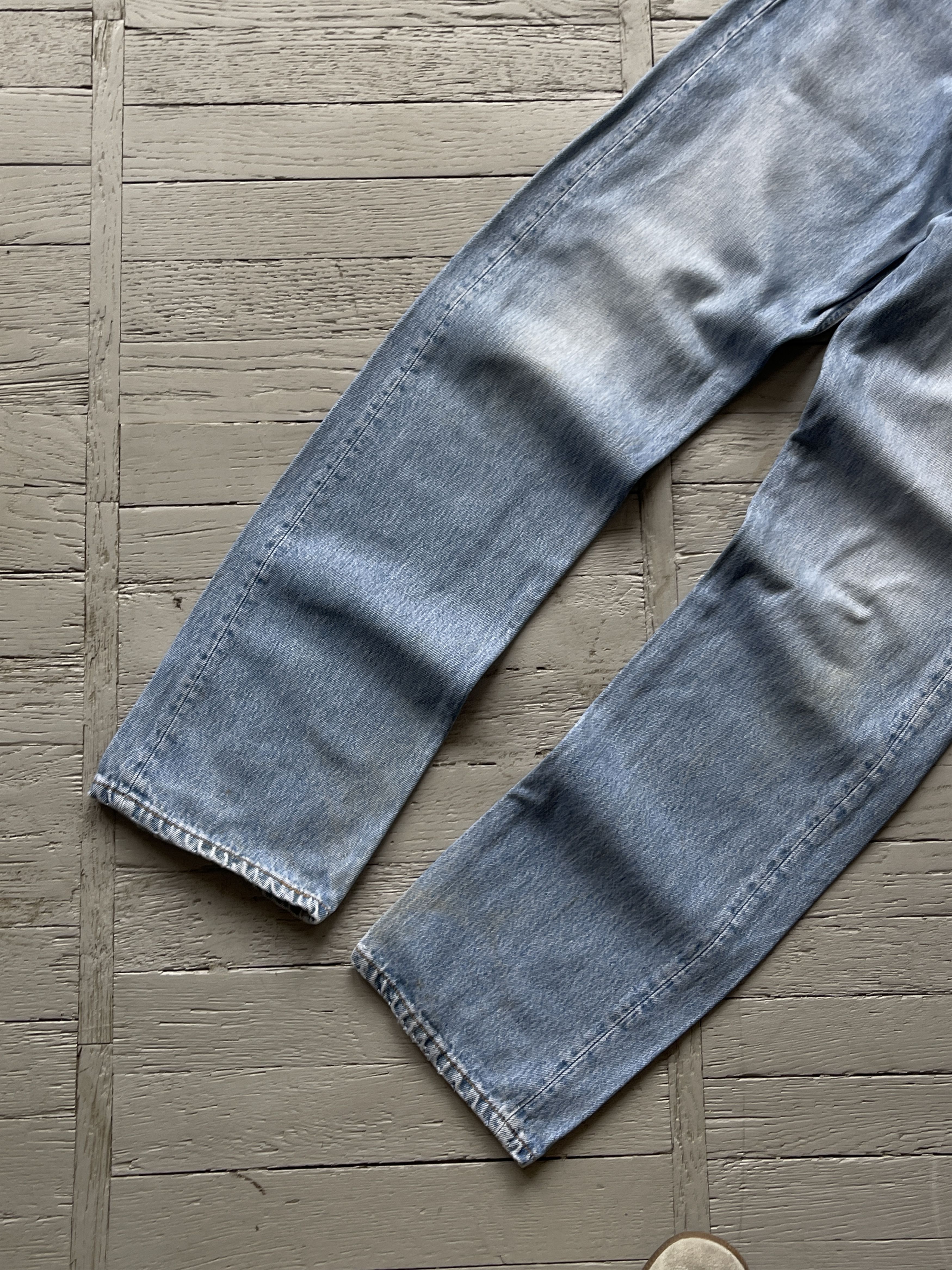 Levi's Vintage 90s Levi's 501 Washed Blue Denim Jeans Size US 32 / EU 48 - 8 Thumbnail