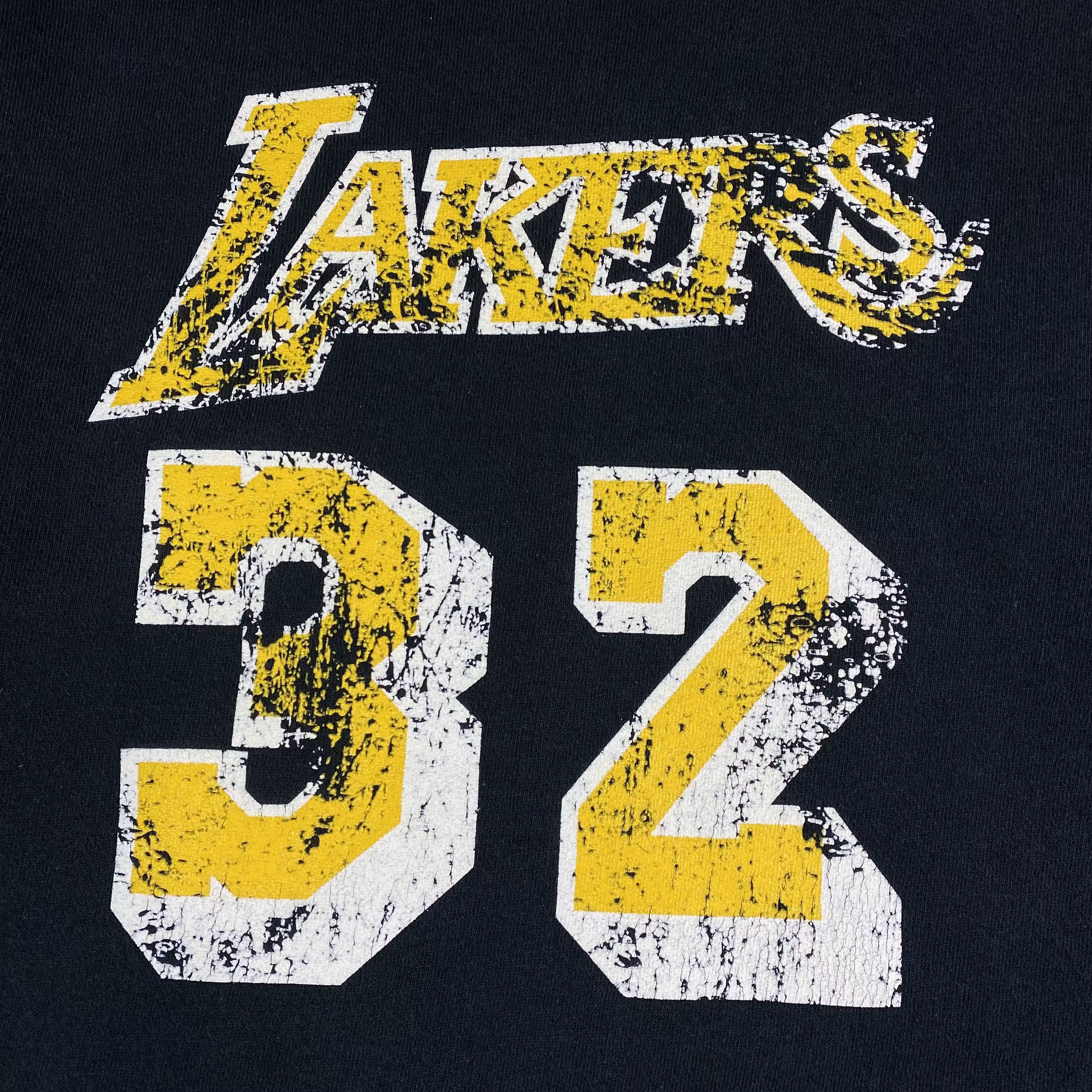 NBA × Vintage Mens Sweatshirt Michell Lakers Size M Johnson #32 Size US M / EU 48-50 / 2 - 5 Thumbnail