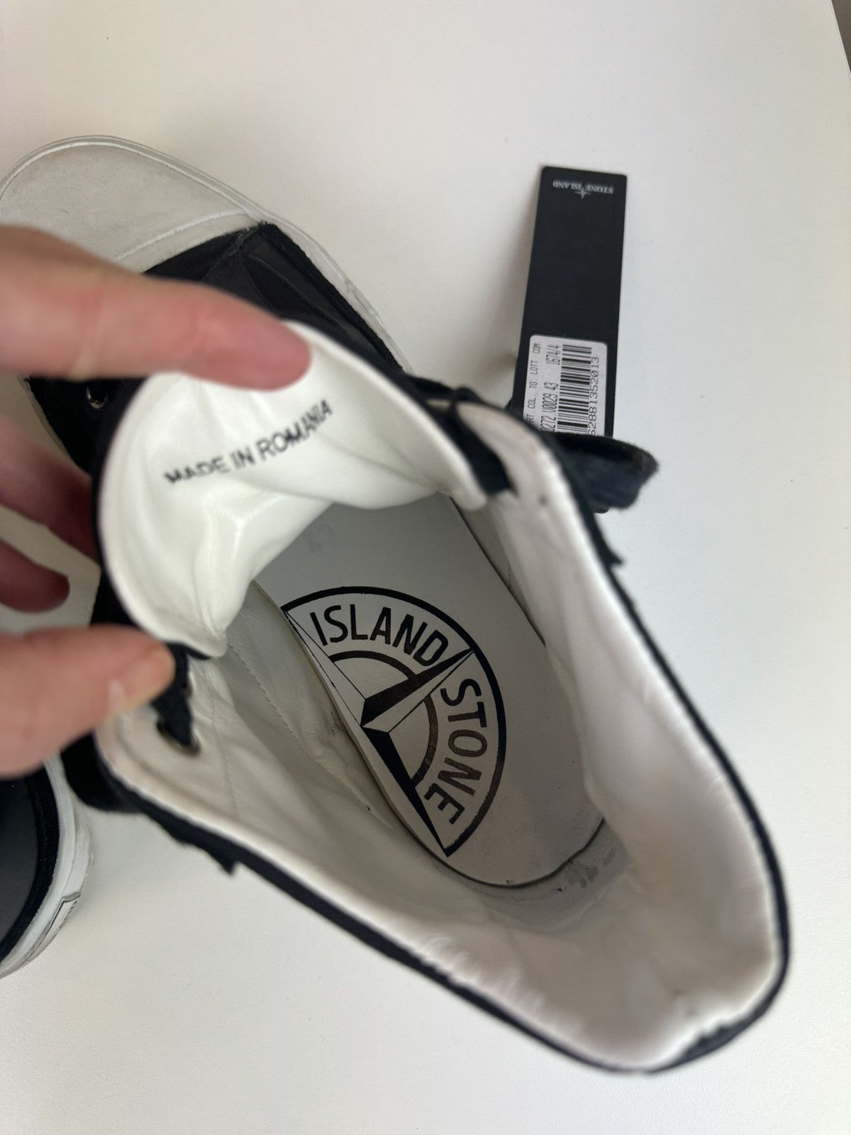 Stone Island Stone island leather tissue trainers high top sneakers 43 Size US 9.5 / EU 42-43 - 17 Thumbnail
