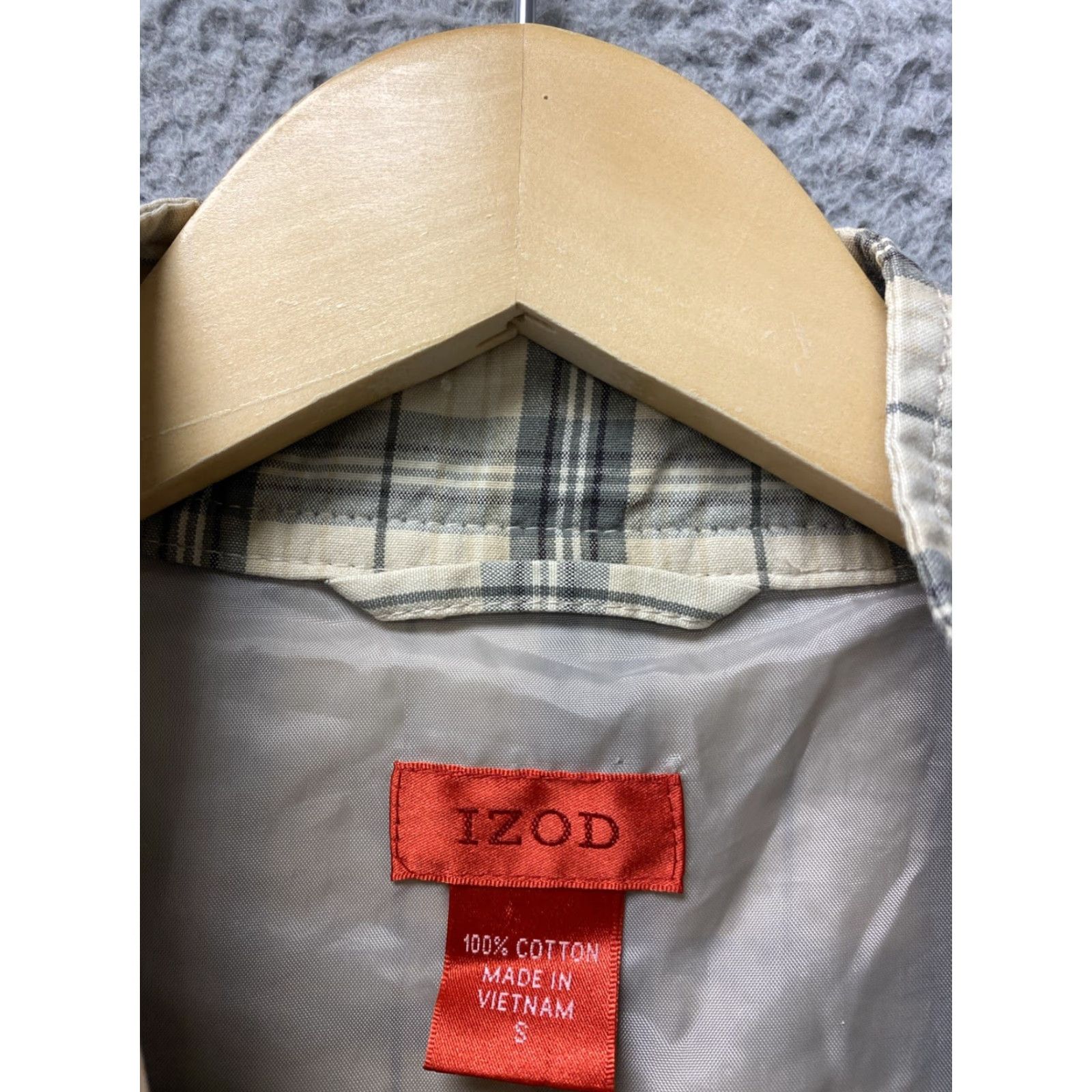 Izod Vintage Izod Men Tan Lined Plaid Bomber Jacket Small Classic Fit /155-9 Size US M / EU 48-50 / 2 - 4 Thumbnail
