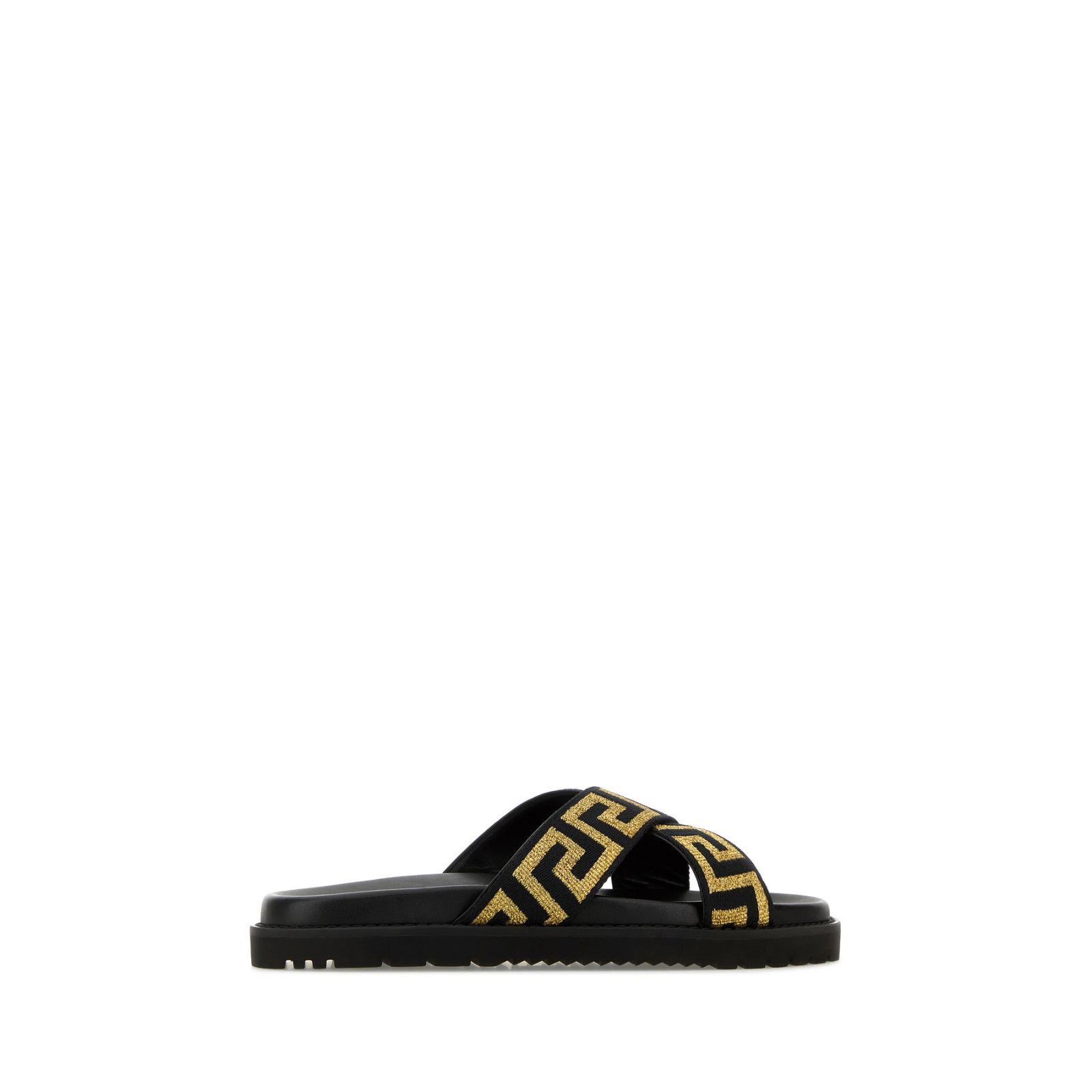 Versace VERSACE Greca Men's Black Slide Sandals New & Authentic (Men Size US 9 / EU 42 - 3 Thumbnail