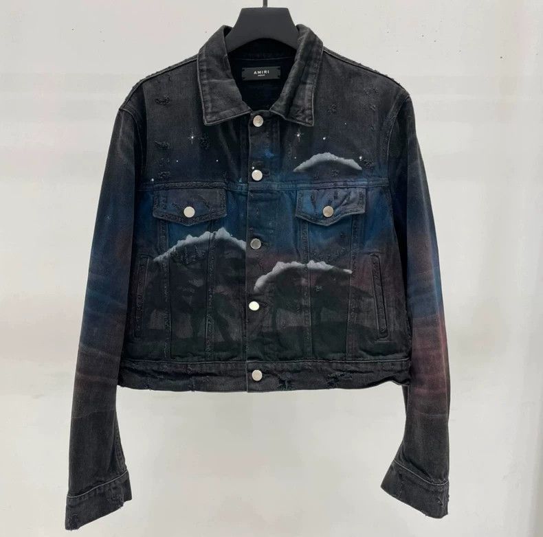 Amiri Amiri Star Wolf Denim Jacket-2506 Size US M / EU 48-50 / 2 - 1 Thumbnail