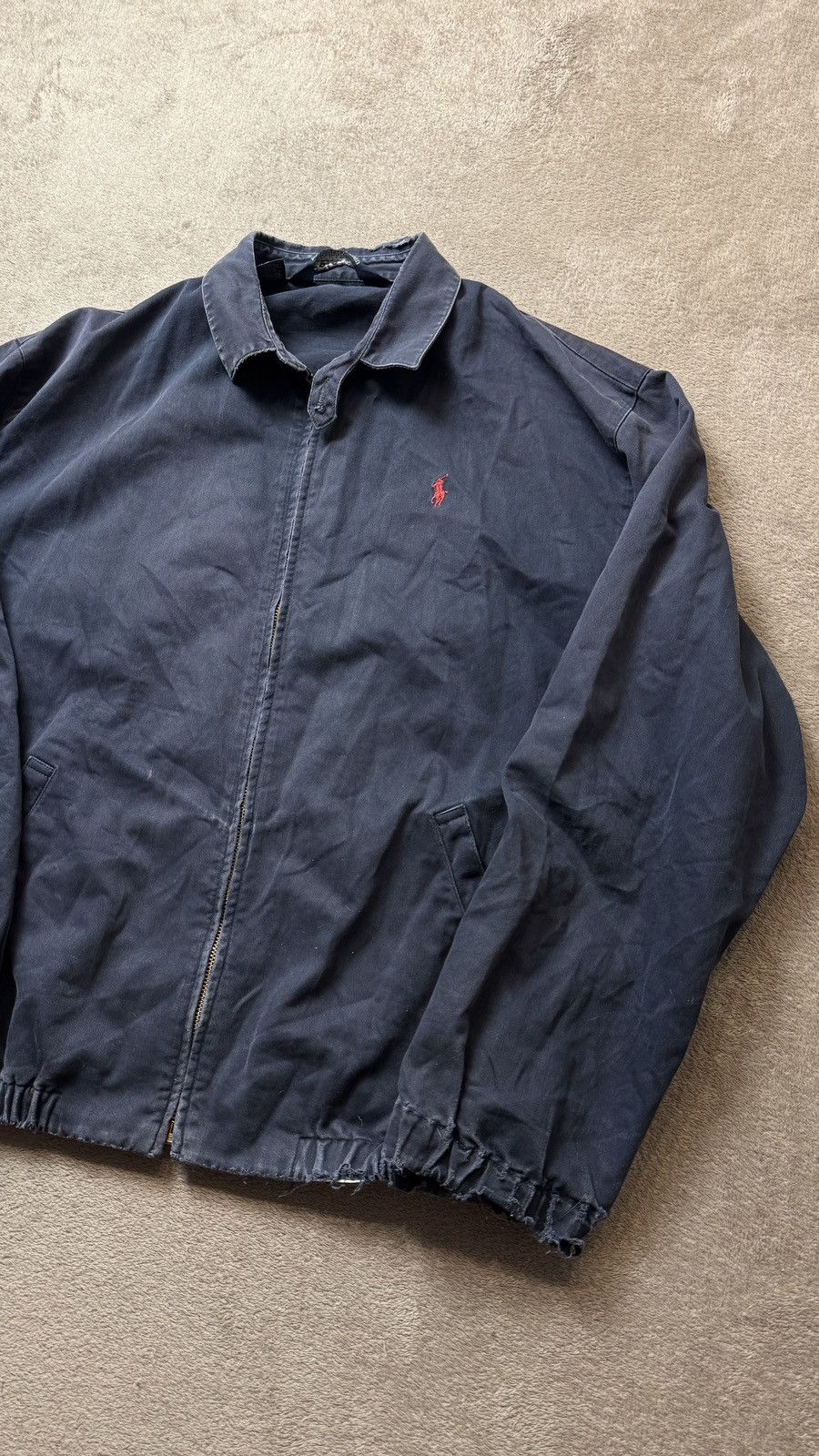 Polo Ralph Lauren Vintage Distressed Faded Mudwash Heritage Bomber Jacket ysl Size US M / EU 48-50 / 2 - 4 Thumbnail
