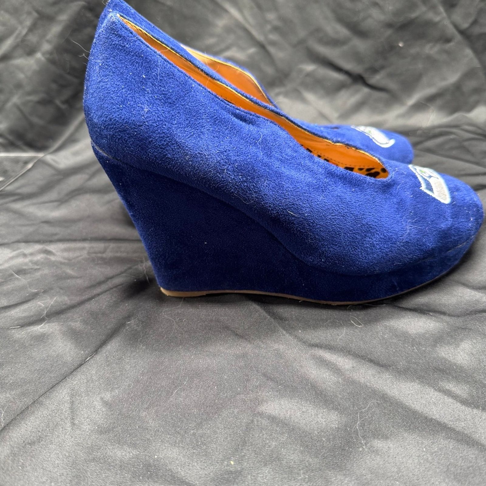 NBDN Nobrandedon Woman’s Seattle Seahawks wedge shoes Size US 8 / IT 38 - 3 Thumbnail