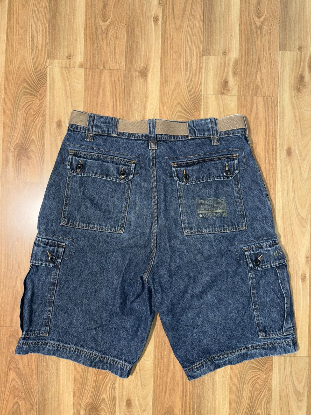 Japanese Brand Vintage Sonoma Denim Cargo Shorts Belted Size 36 Size US 36 / EU 52 - 2 Thumbnail