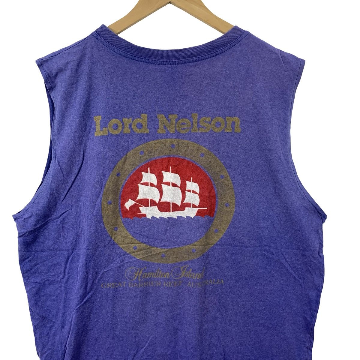 Vintage Vintage Lord Nelson Nautical Ship Graphic Sleeveless Tee Size US XXL / EU 58 / 5 - 8 Thumbnail