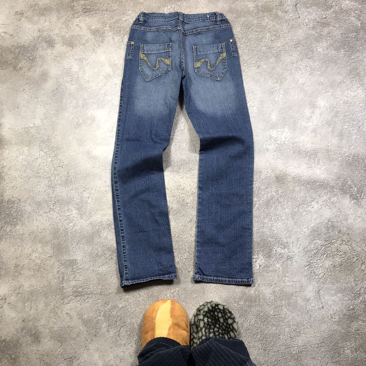 Vintage Vintage 90s Y2K Distressed Baggy Jeans Grunge Skate Logo 25 Size 25" / US 0 / IT 36 - 3 Thumbnail