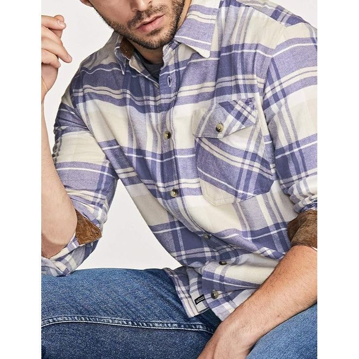 Other CQR Mens Flannel Shirt XL Cotton Long Sleeve Plaid Brushed S Size US XL / EU 56 / 4 - 1 Thumbnail