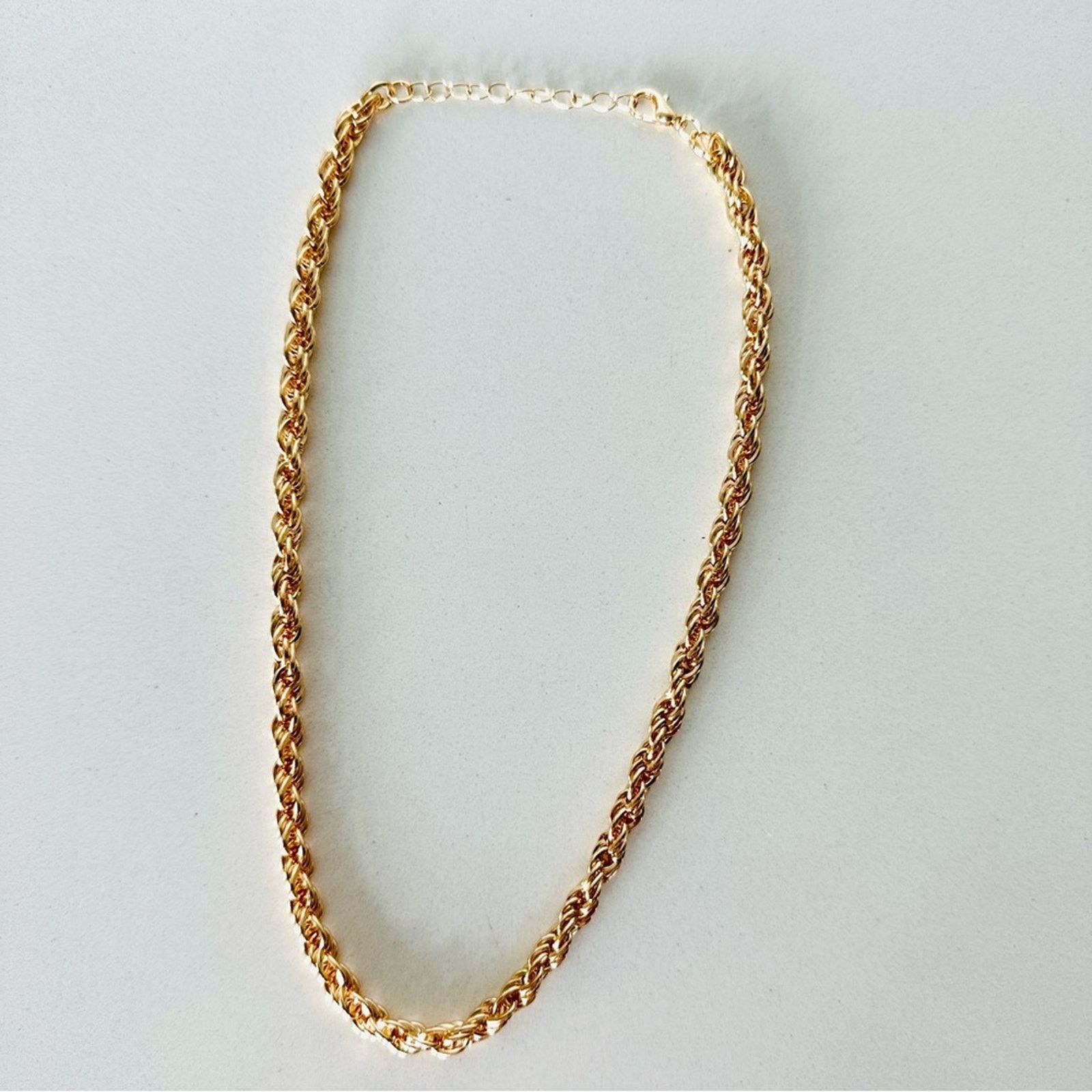 Nordstrom NEW NORDSTROM REVOLVE 18kt Gold Plated Choker Chain Necklace Size ONE SIZE - 4 Thumbnail