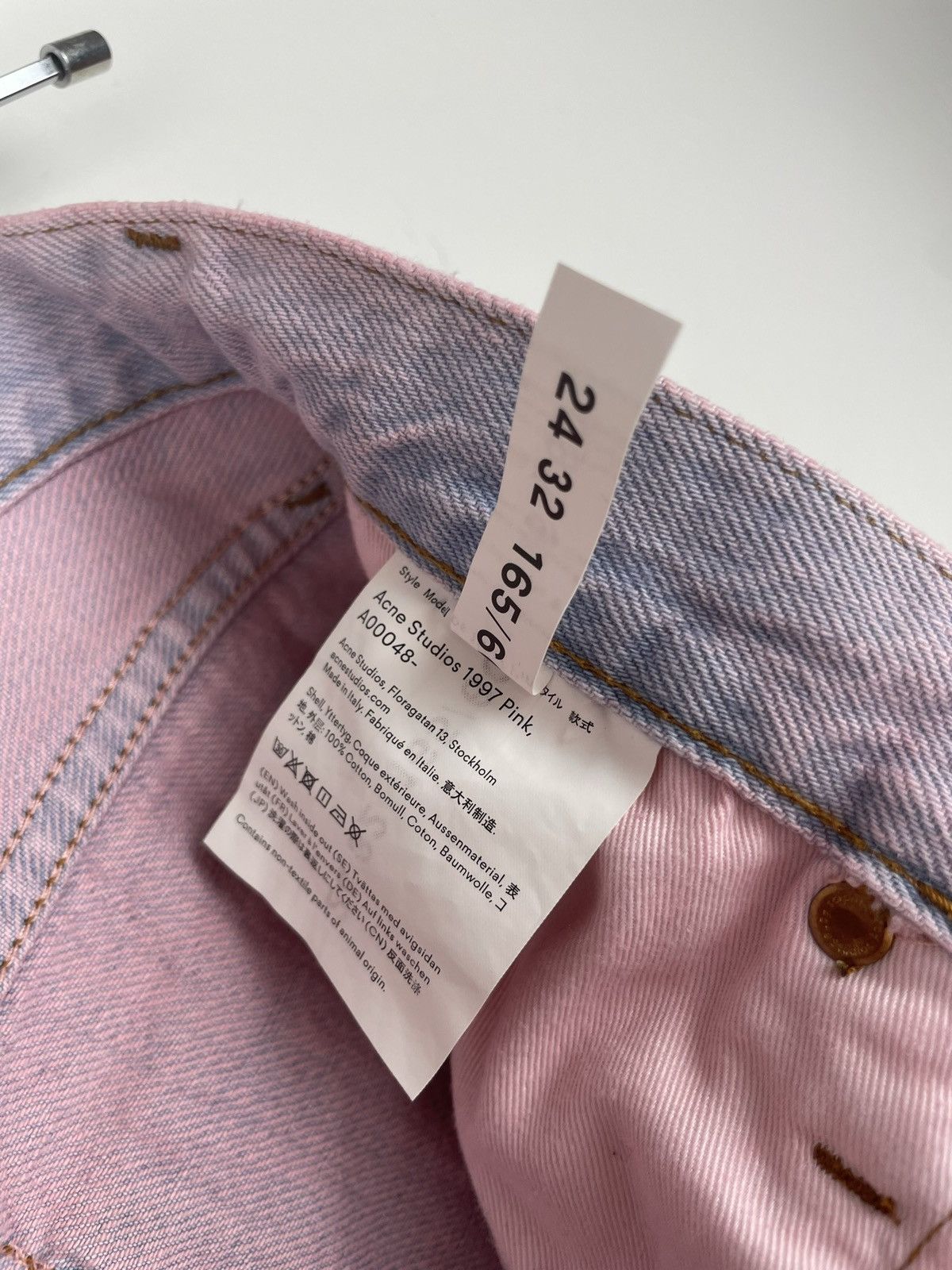 Acne Studios Acne studios 1997 Pink jeans pants Size 24" / US 00 / IT 34 - 9 Thumbnail