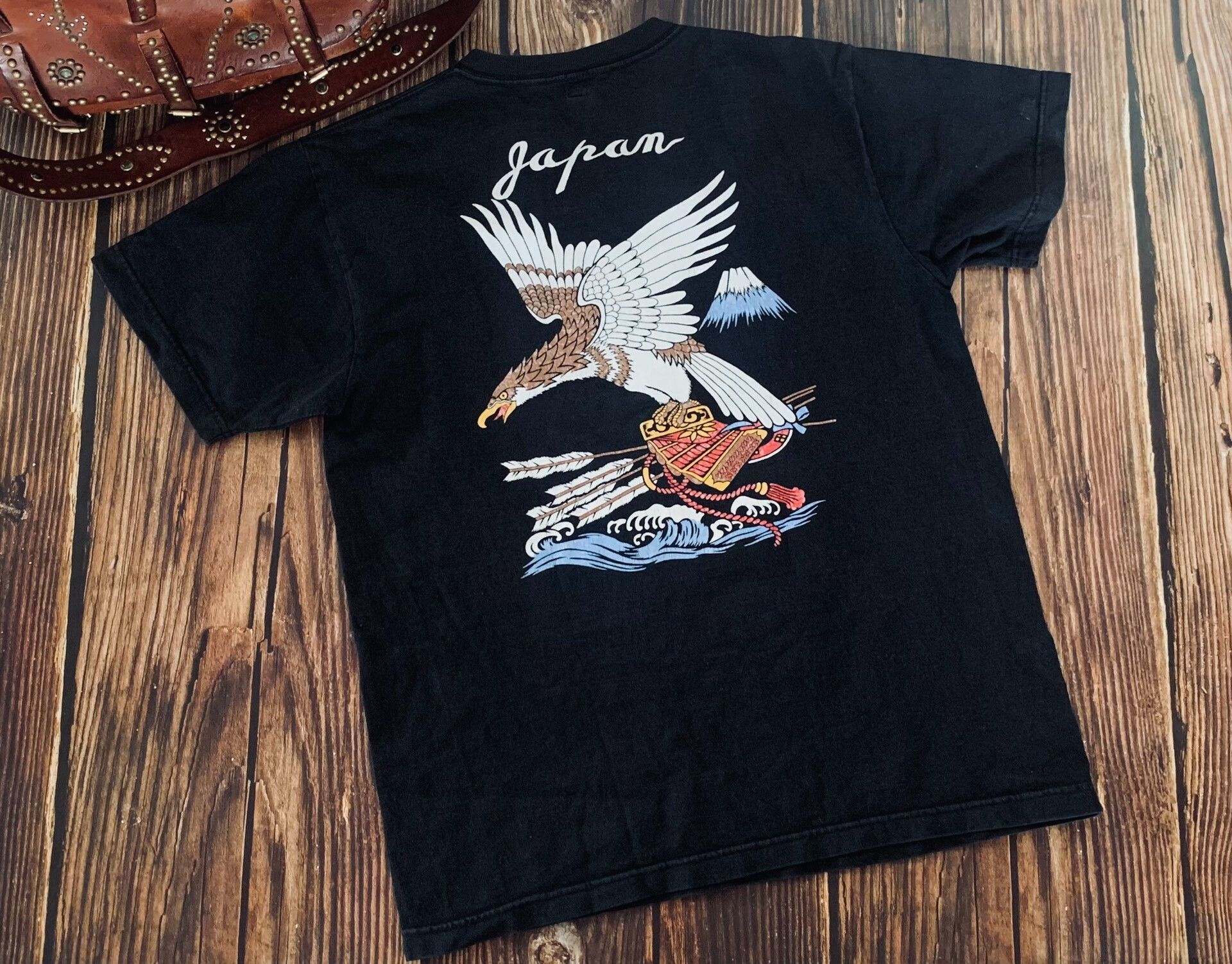 Pherrow's Japanese Eagle Print Short Sleeve T-Shirt Size US M / EU 48-50 / 2 - 1 Thumbnail