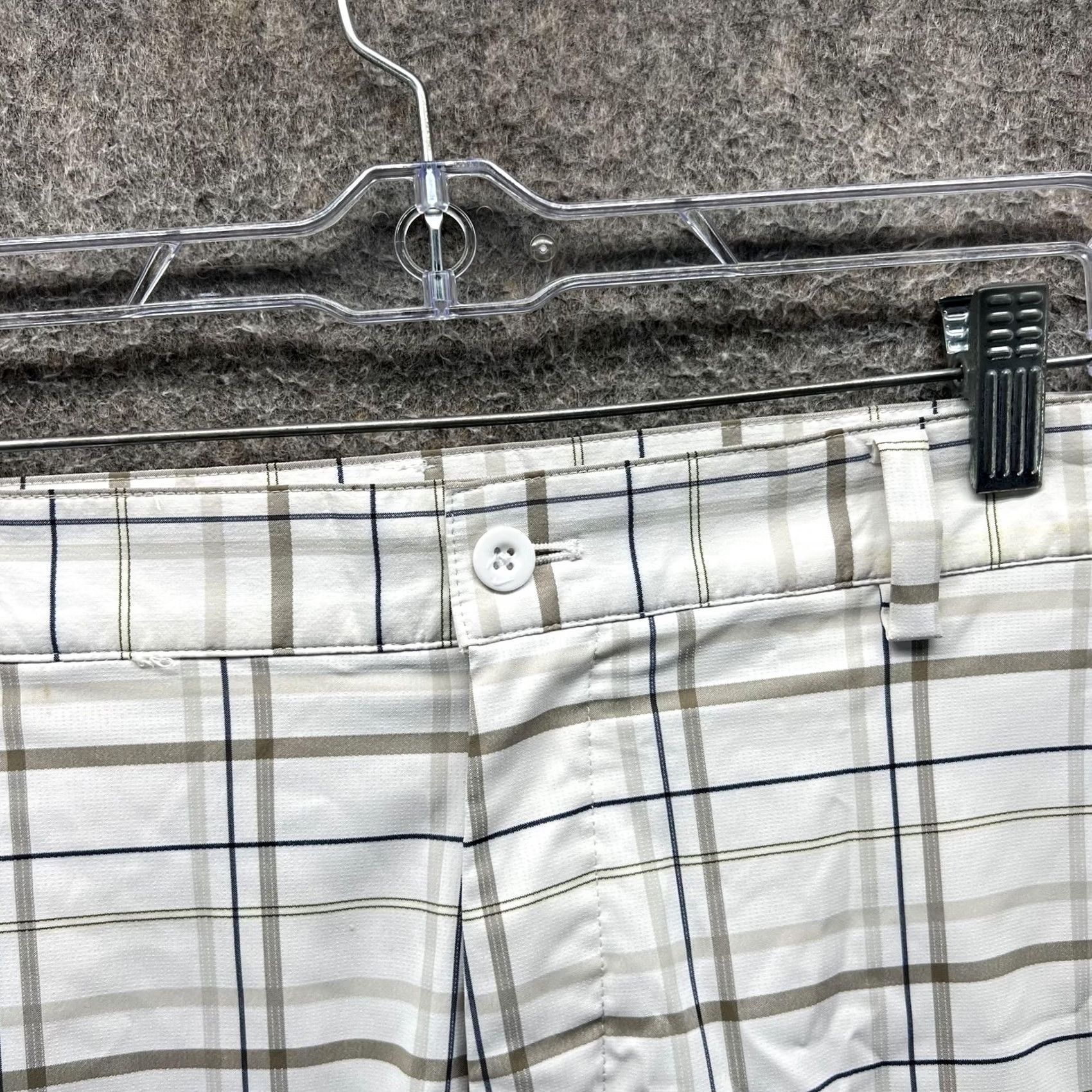 Nike Nike Golf Shorts Mens 34 White Plaid Dri-FIT Stretch Inseam 11 Size US 34 / EU 50 - 7 Thumbnail