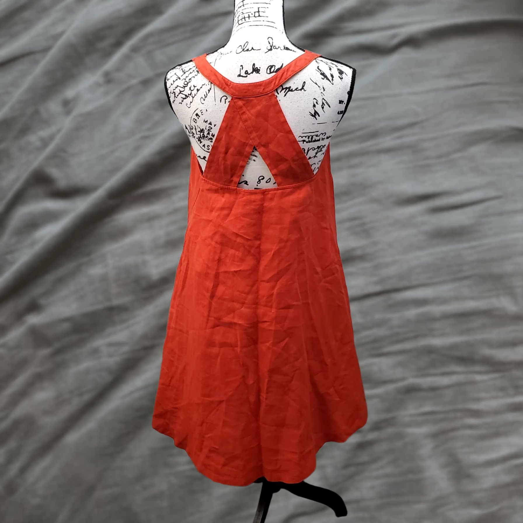 Banana Republic Banana Republic Shift Dress Womens Size 6P Orange Sleeveless Round Neck Knee Length Petite Linen 100% Blooming Casual Party/Cocktail Womens Size M / US 6-8 / IT 42-44 - 1 Thumbnail