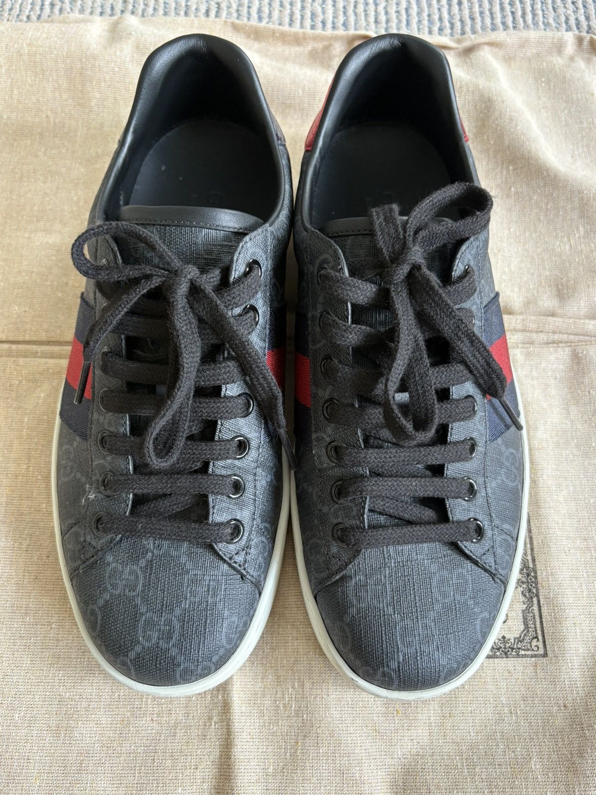 Gucci Black Ace Sneakers Size US 6 / EU 39 - 5 Thumbnail
