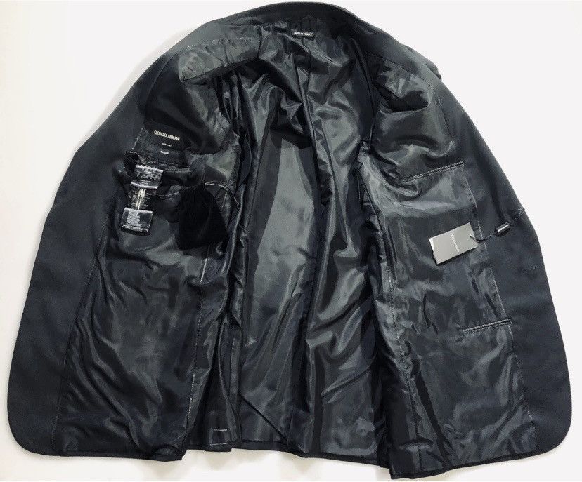 Giorgio Armani Giorgio Armani Black Wool 2-Btn Taylor Giorgio Line 60 NEW Size 50R - 4 Thumbnail