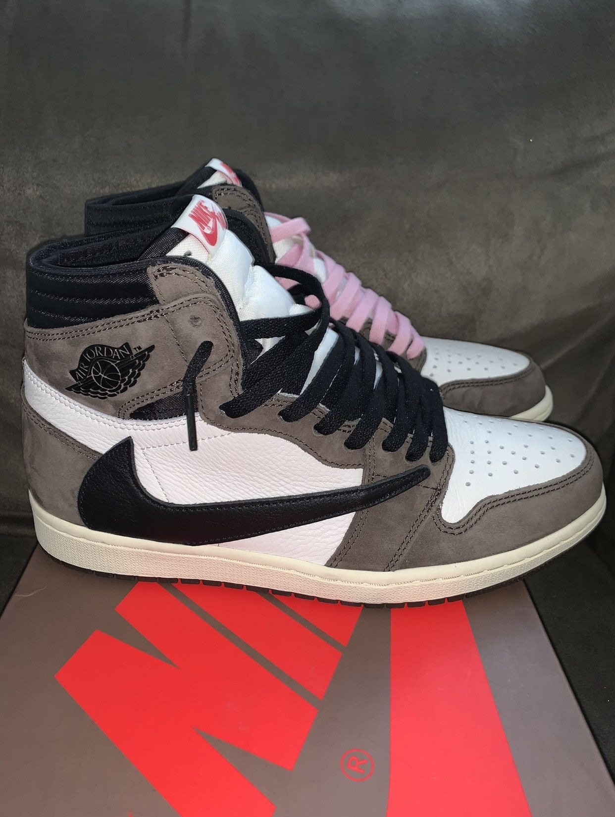 Pre-owned Jordan Travis Scott Jordan 1 Retro High Og Travis Scott Mocha Shoes