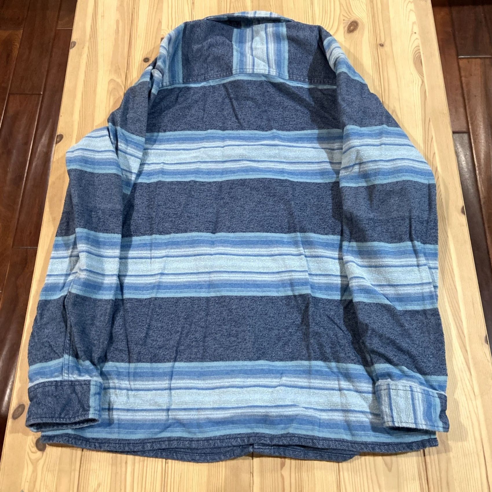 Quiksilver Quiksilver Shirt Men's Button-Up Long Sleeve Plaid Blue Cotton Regular L Size US L / EU 52-54 / 3 - 6 Thumbnail