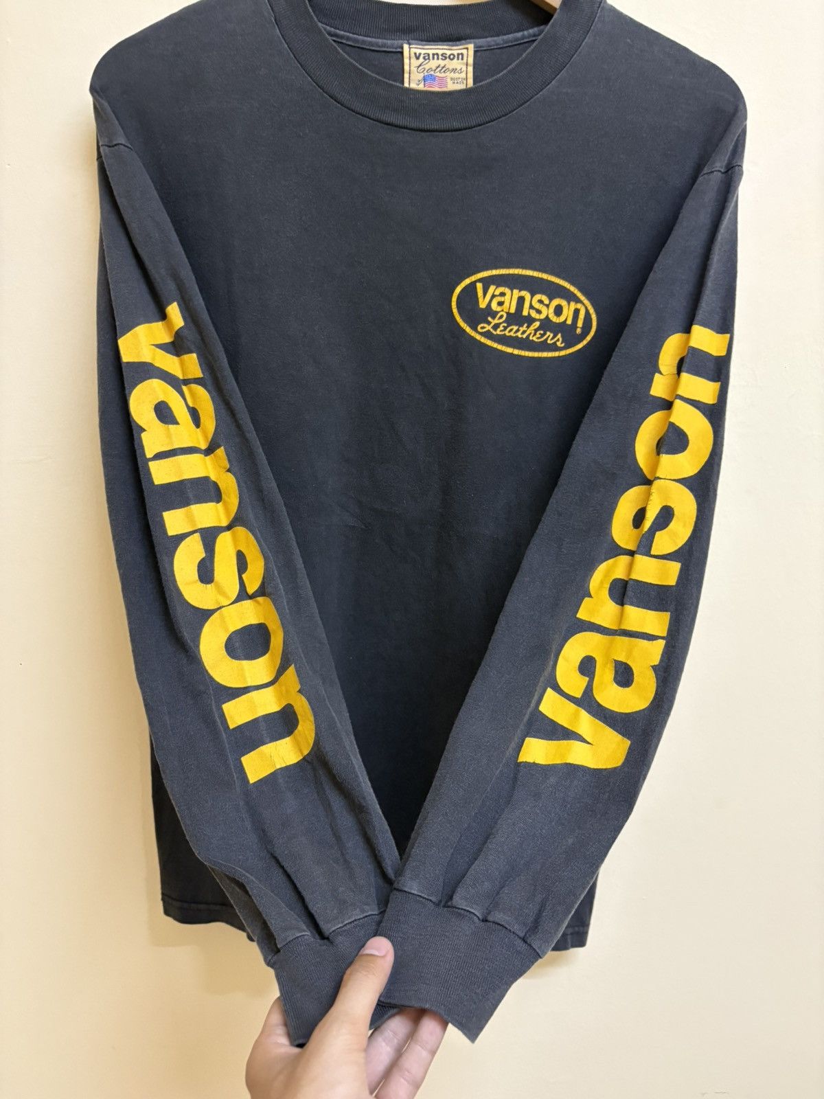 Vanson Leathers Vintage Vanson Leathers Spell Out Star Logo Sleeve Print Size US M / EU 48-50 / 2 - 5 Thumbnail
