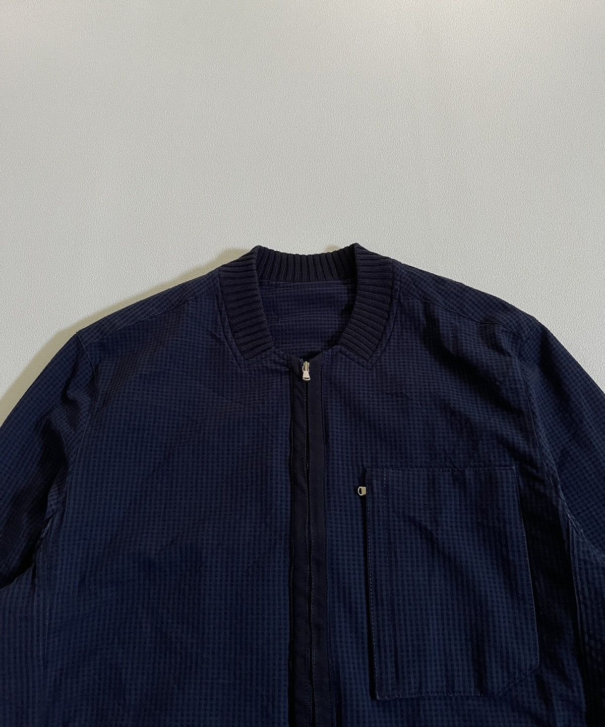 Solid Homme Solid Homme Bomber Biker Jacket Navy Size US L / EU 52-54 / 3 - 6 Thumbnail