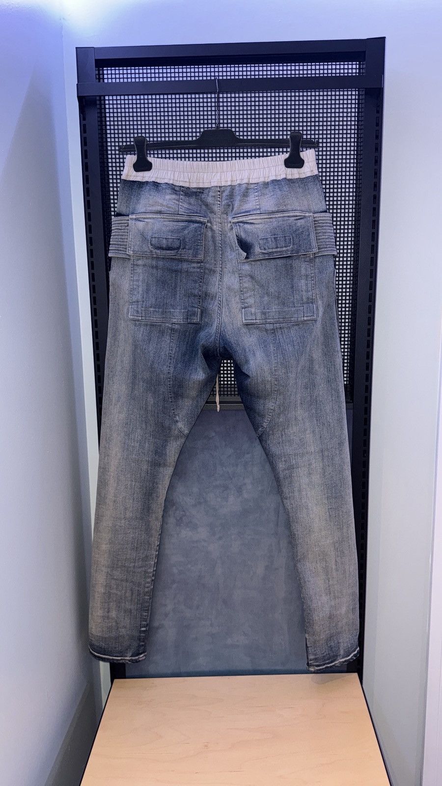 Rick Owens Rick Owens Hustler Creatch Cargo Denim Pants Size US 32 / EU 48 - 2 Thumbnail