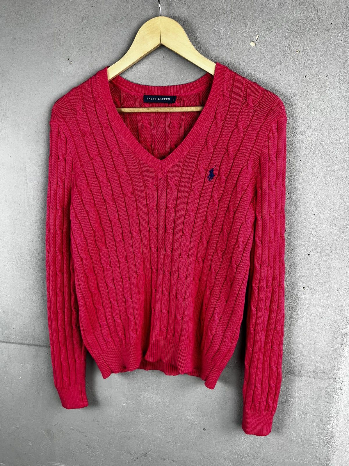 Polo Ralph Lauren Polo Ralph Lauren pink sweater vintage size l Size L / US 10 / IT 46 - 1 Thumbnail